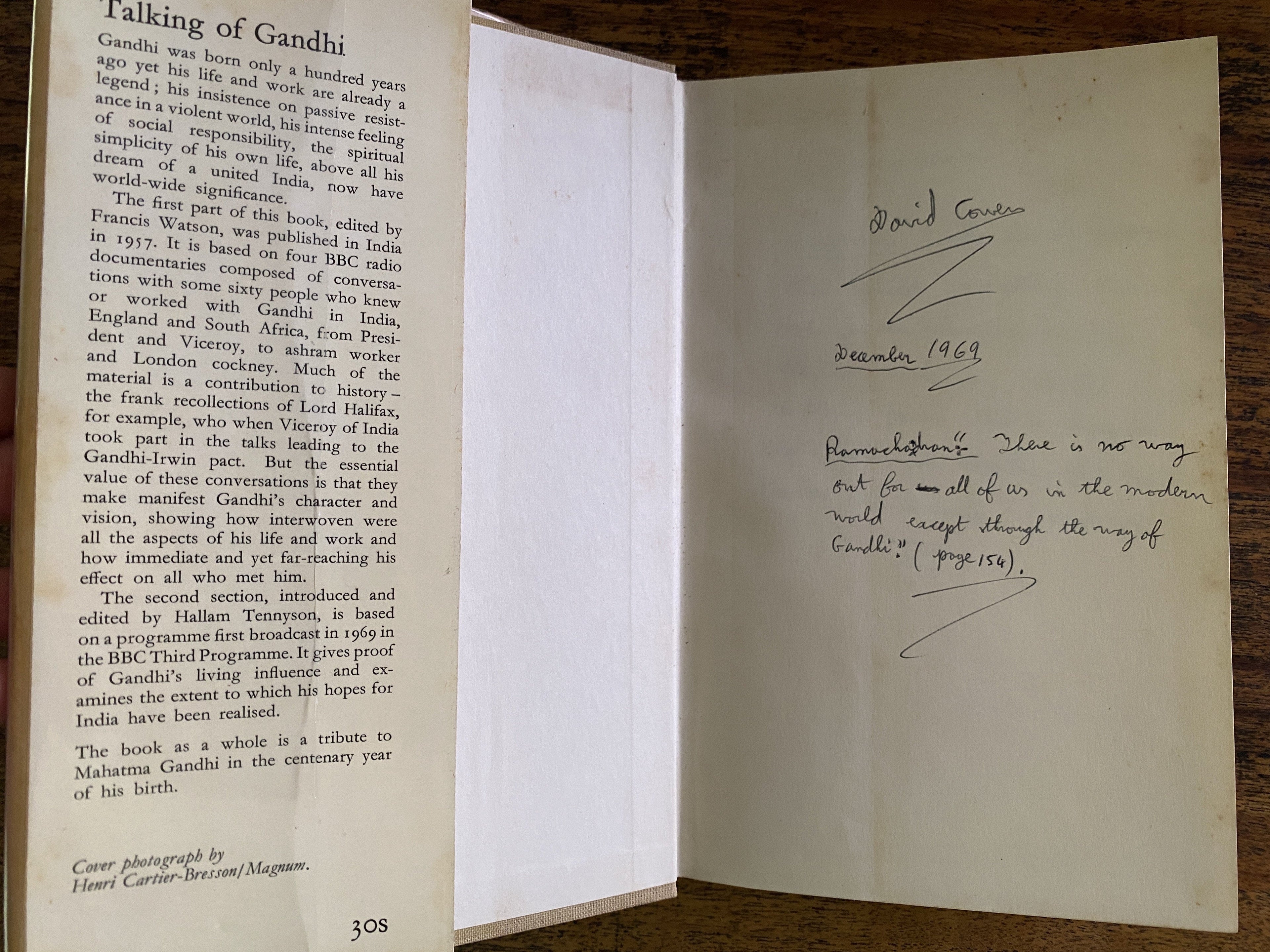 Talking of Gandhi - Watson, Francis & Tennyson, Hallam