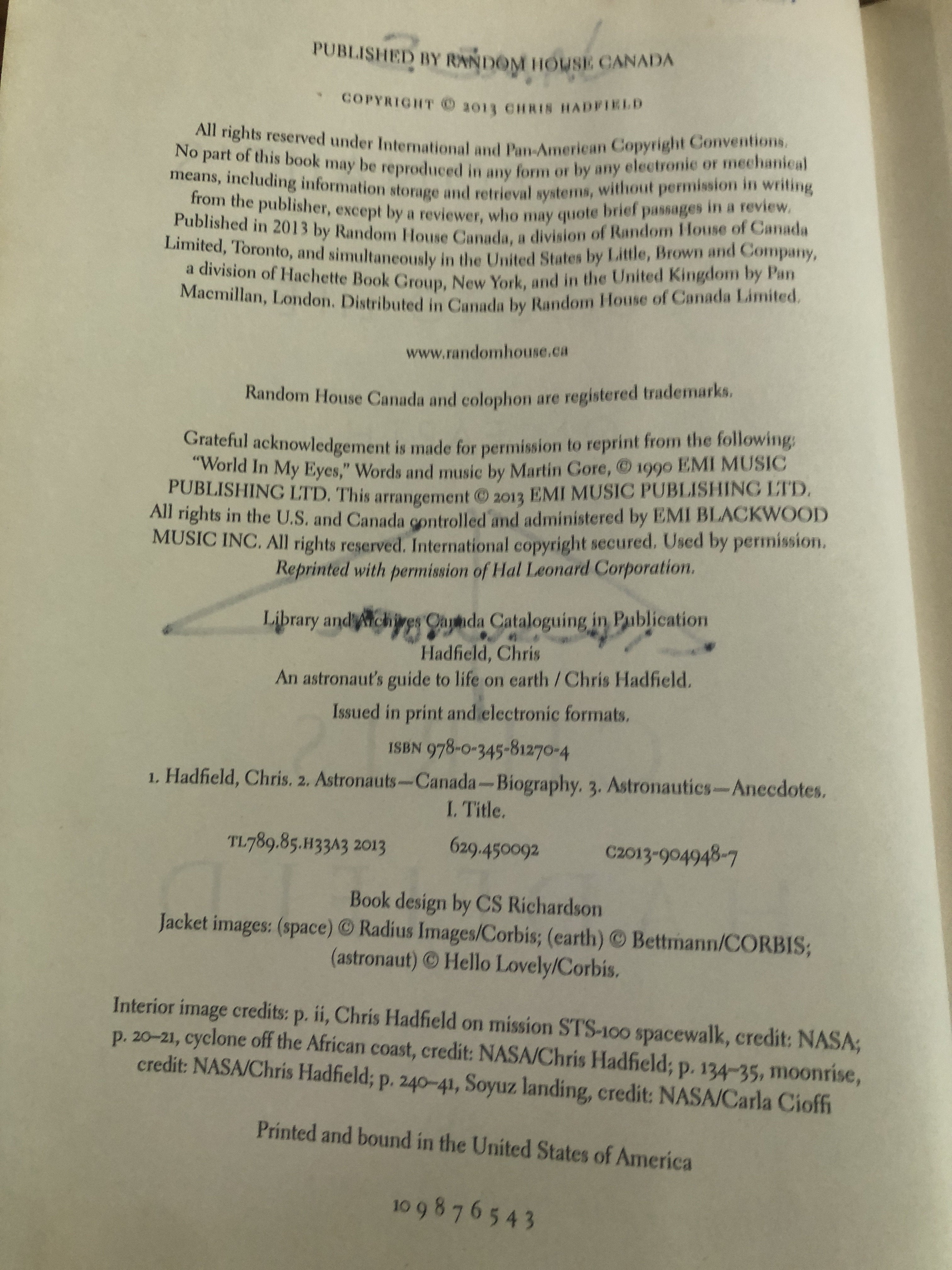 An Astronauts Guide To Life On Earth - Hadfield, Chris