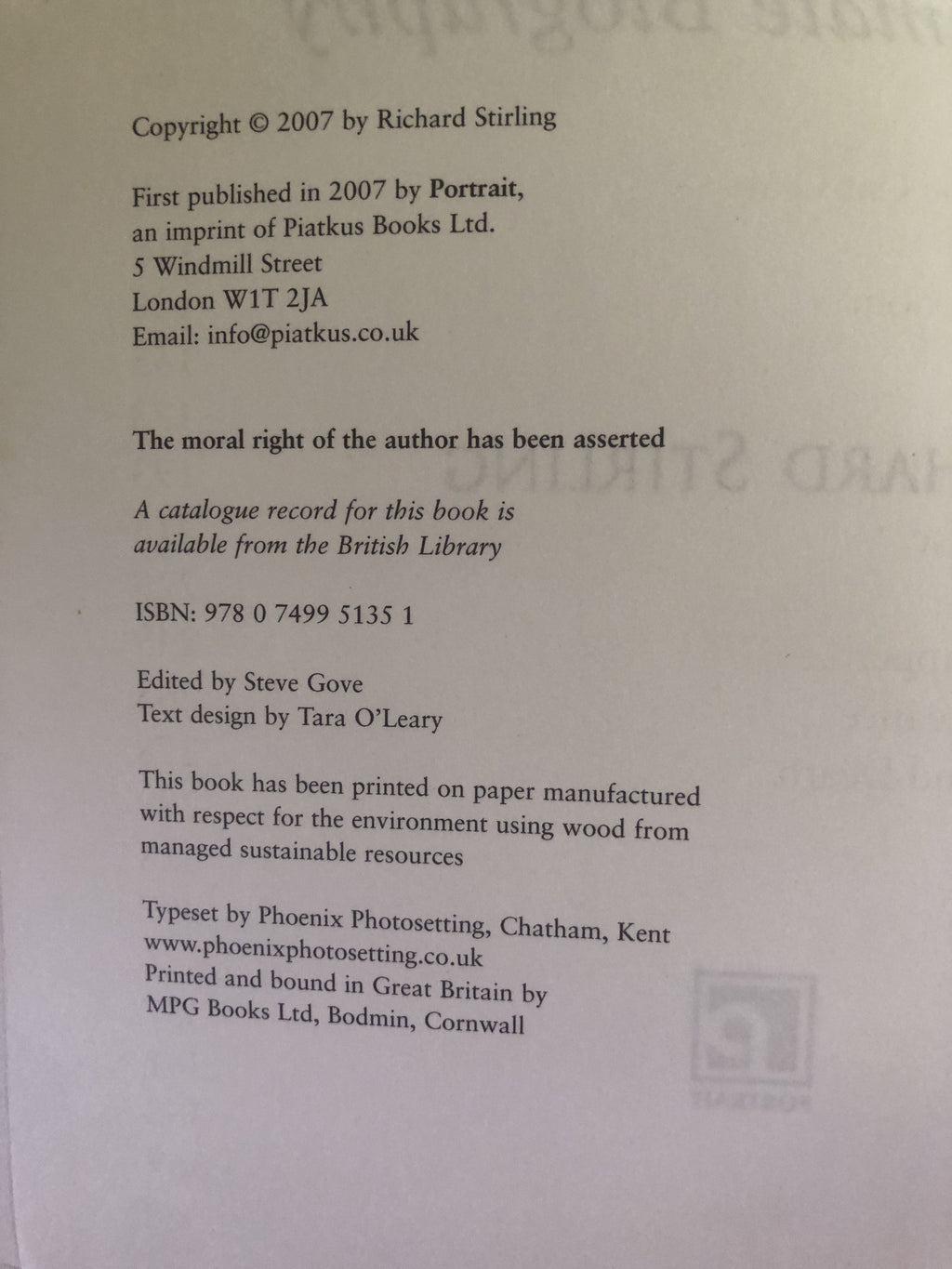 Julie Andrews An Intimate Biography - Stirling, Richard