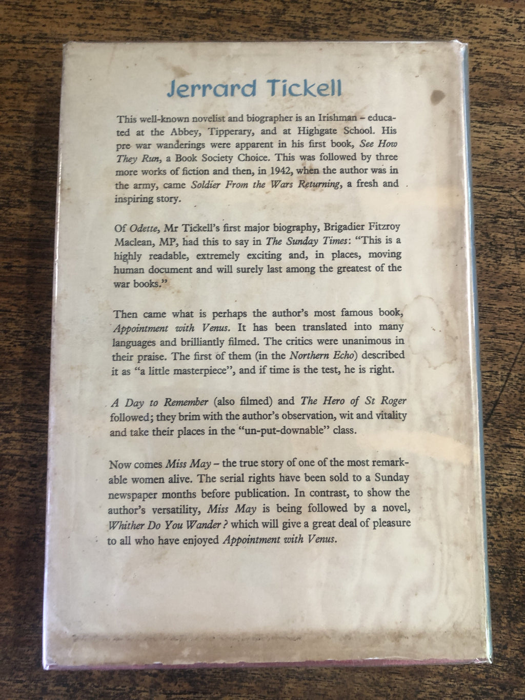 Miss May (The Story of An Englishwoman) - Tickell, Jerrard