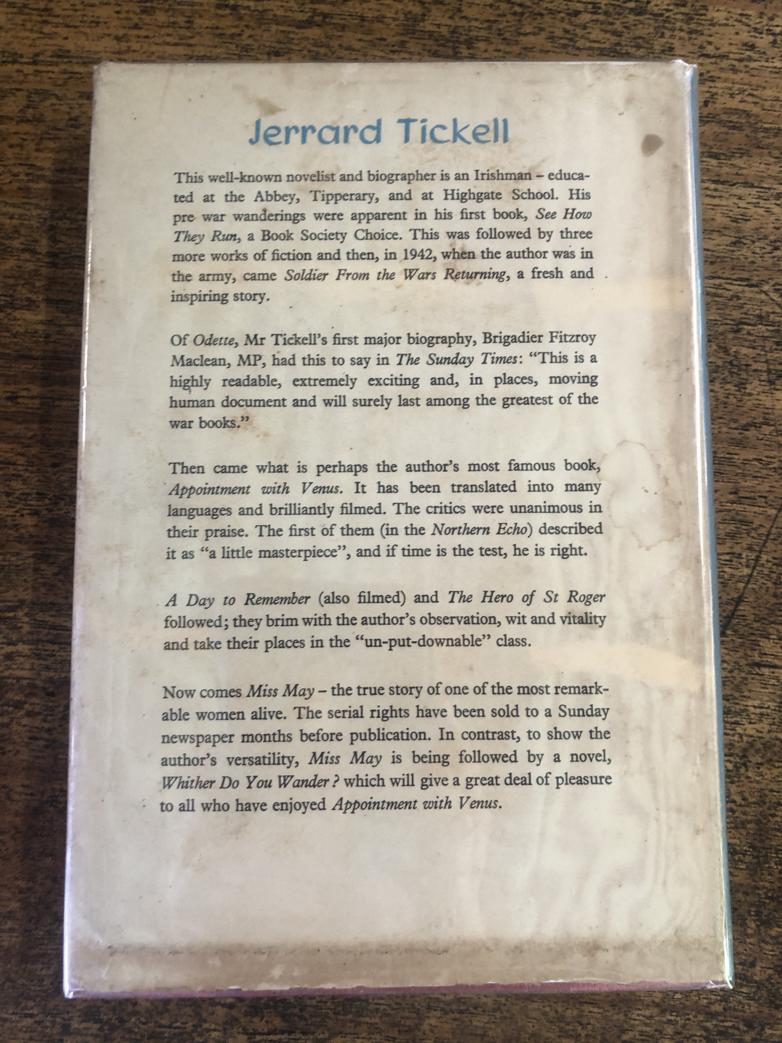 Miss May (The Story of An Englishwoman) - Tickell, Jerrard