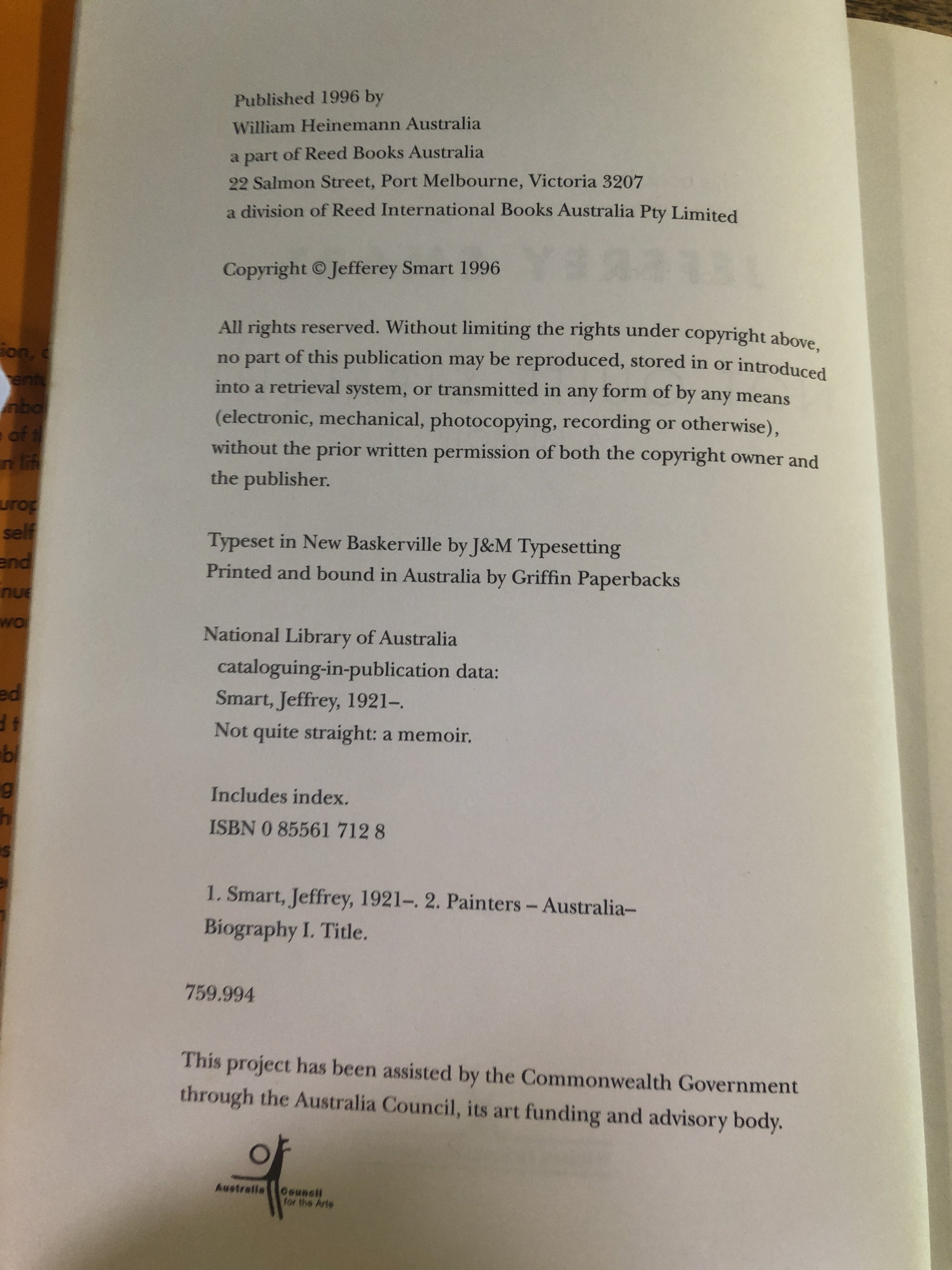 Not Quite Straight (A Memoir) - Smart, Jeffrey