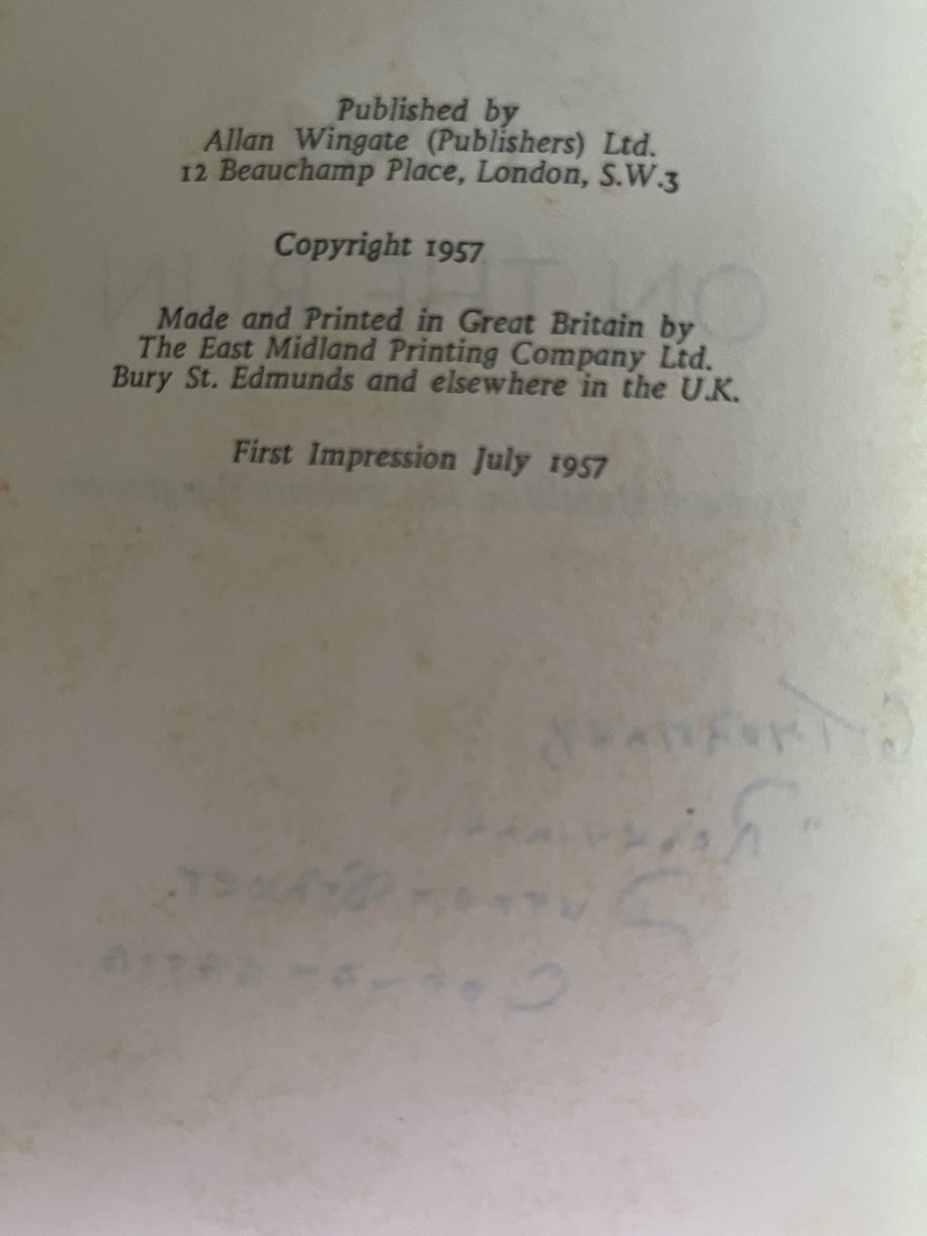 Man On The Run - Stewart-Hargreaves, Eustace Hamilton Ian