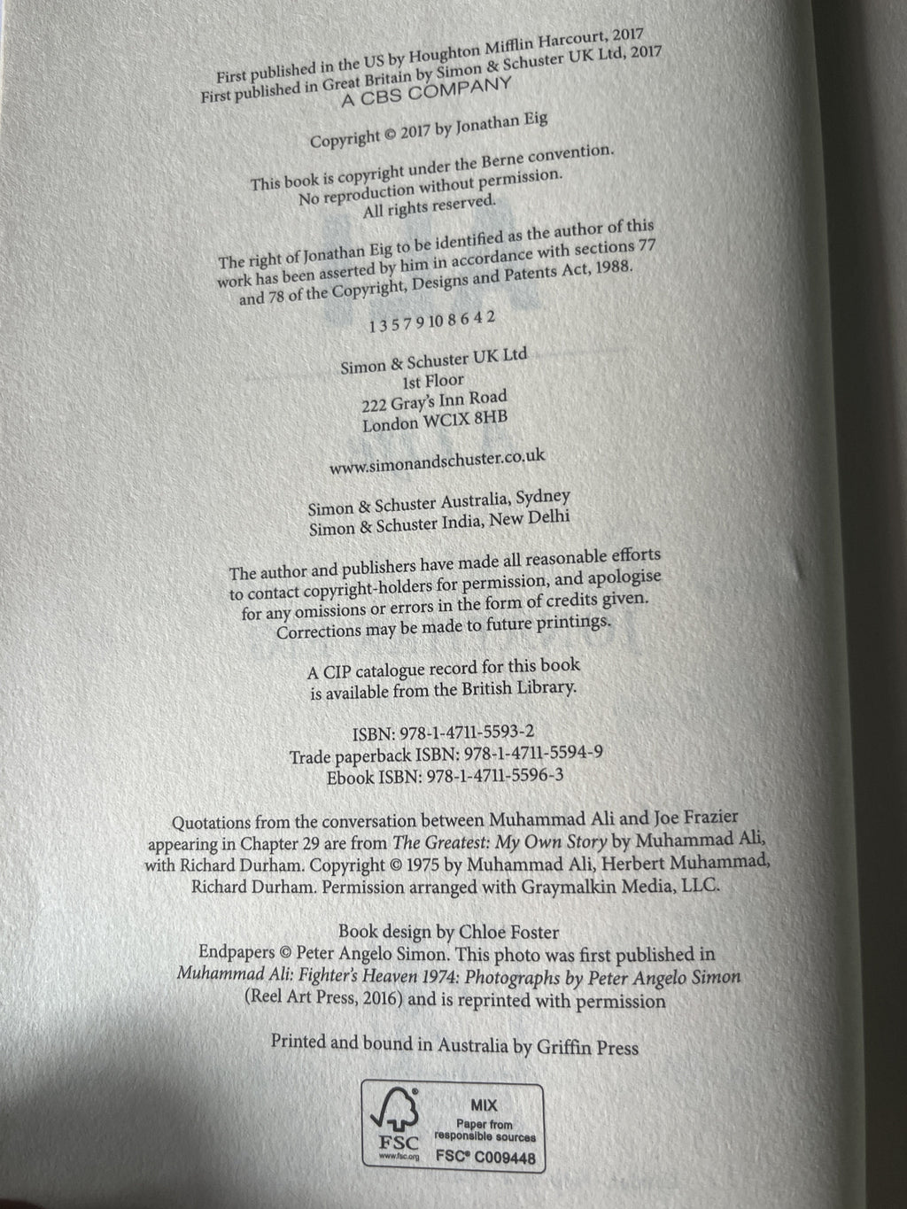 Ali; A Life - Eig, Jonothan