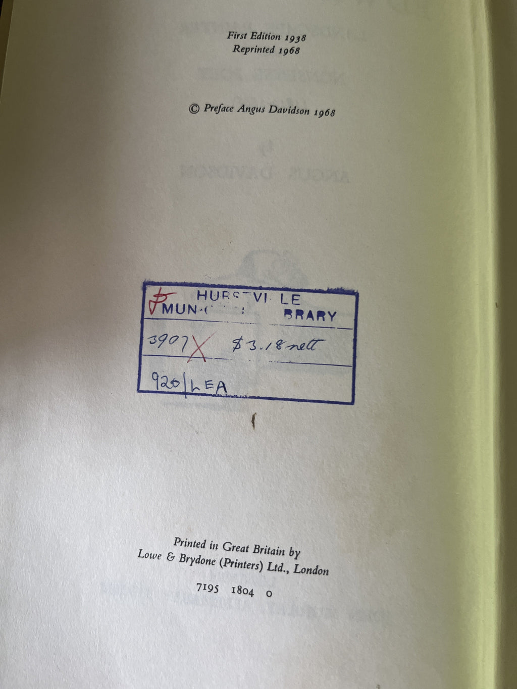 Edward Lear - Davidson, Angus