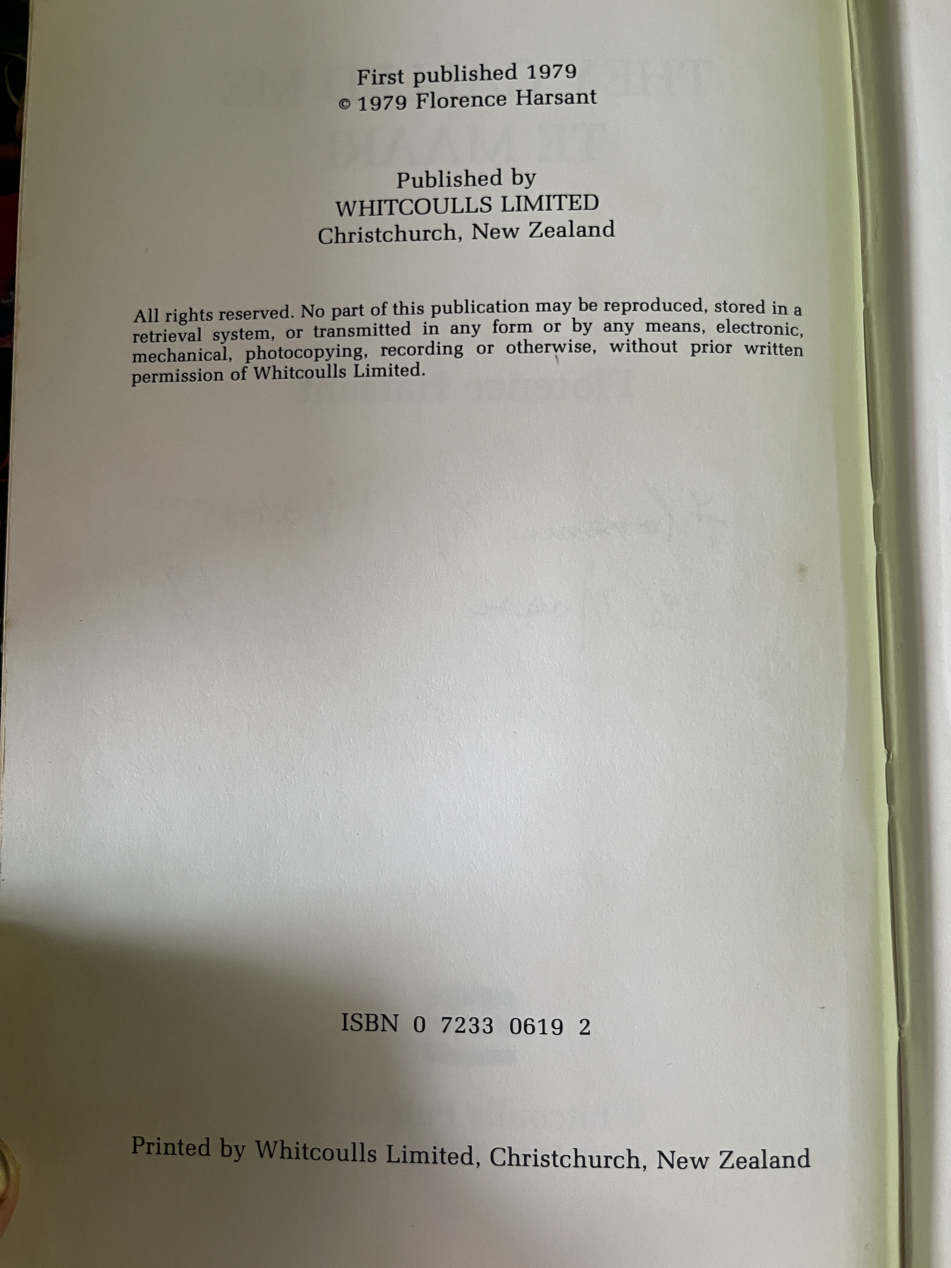 They Called Me Te Maari - Harsant, Florence