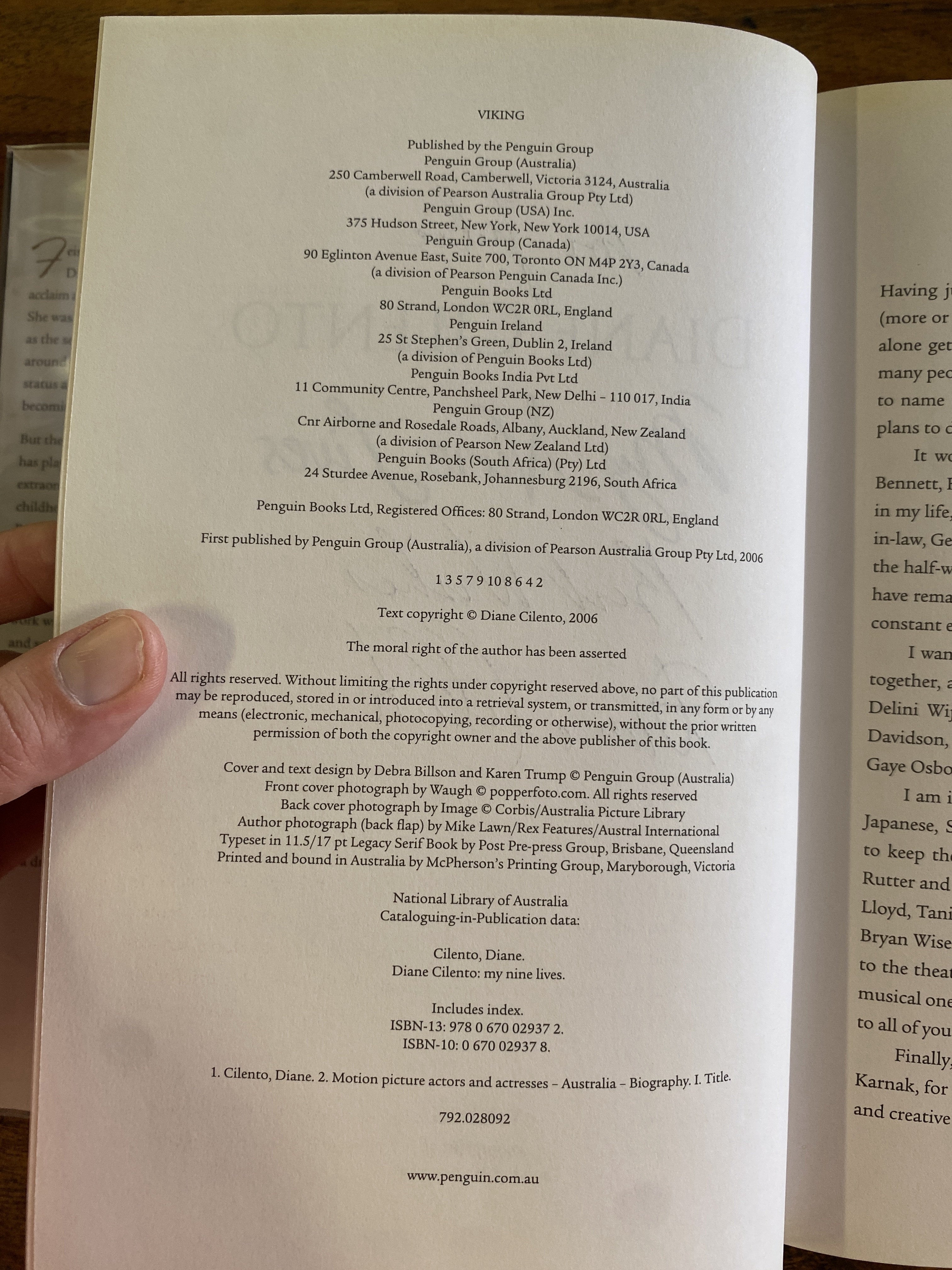 My Nine Lives — Cilento, Diane