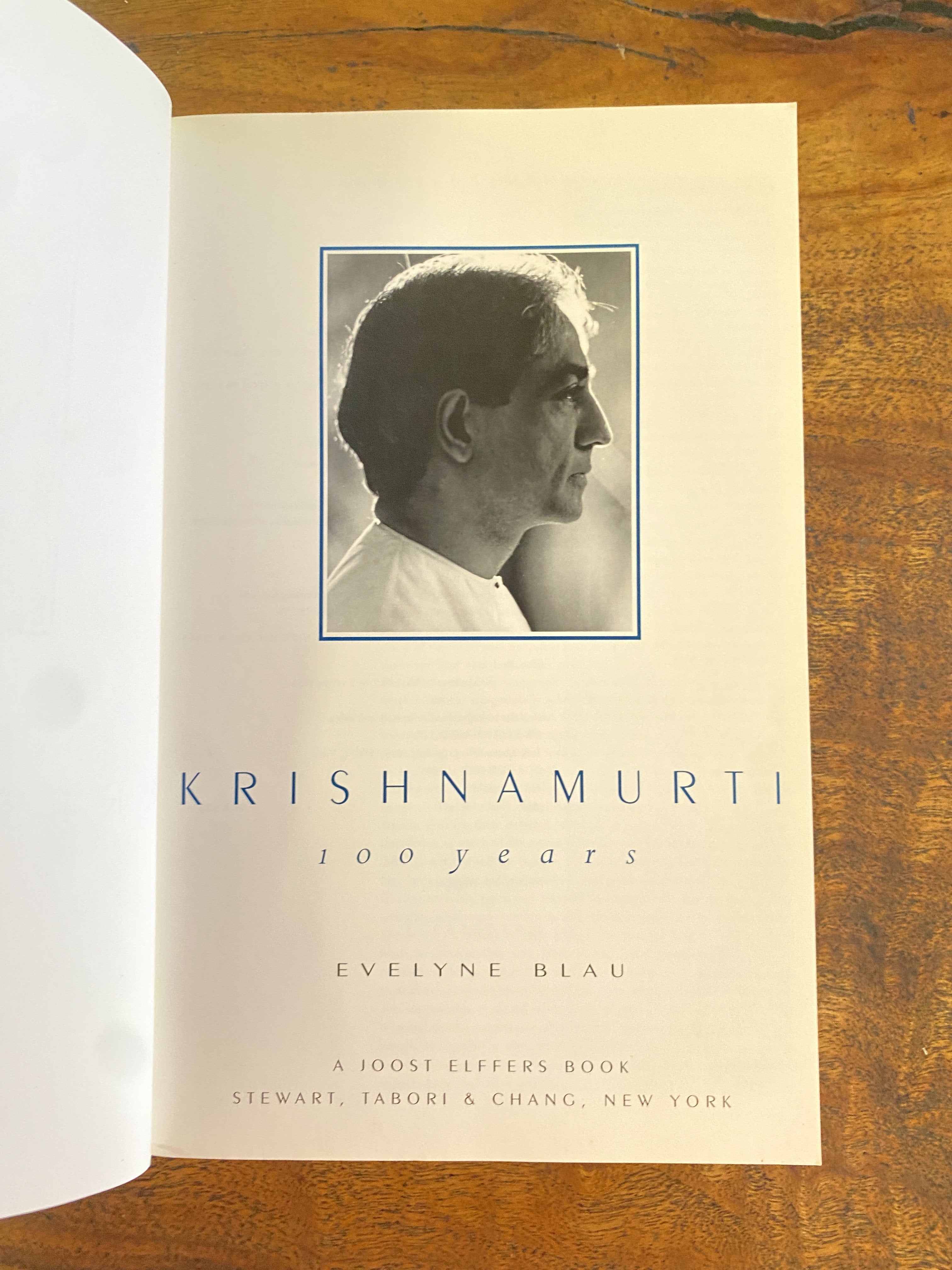 Krishnamurti; 100 Years - Blau, Evelyne
