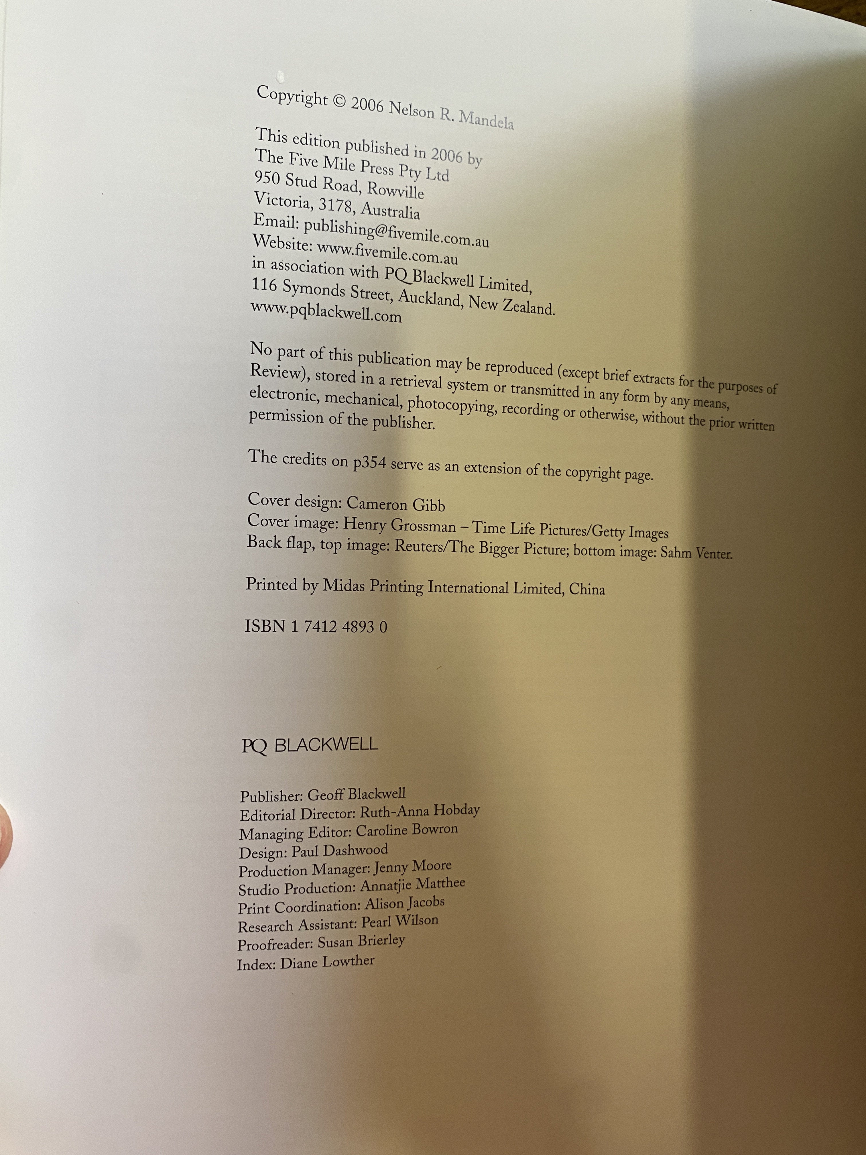 Mandela; The Authorised Portrait -