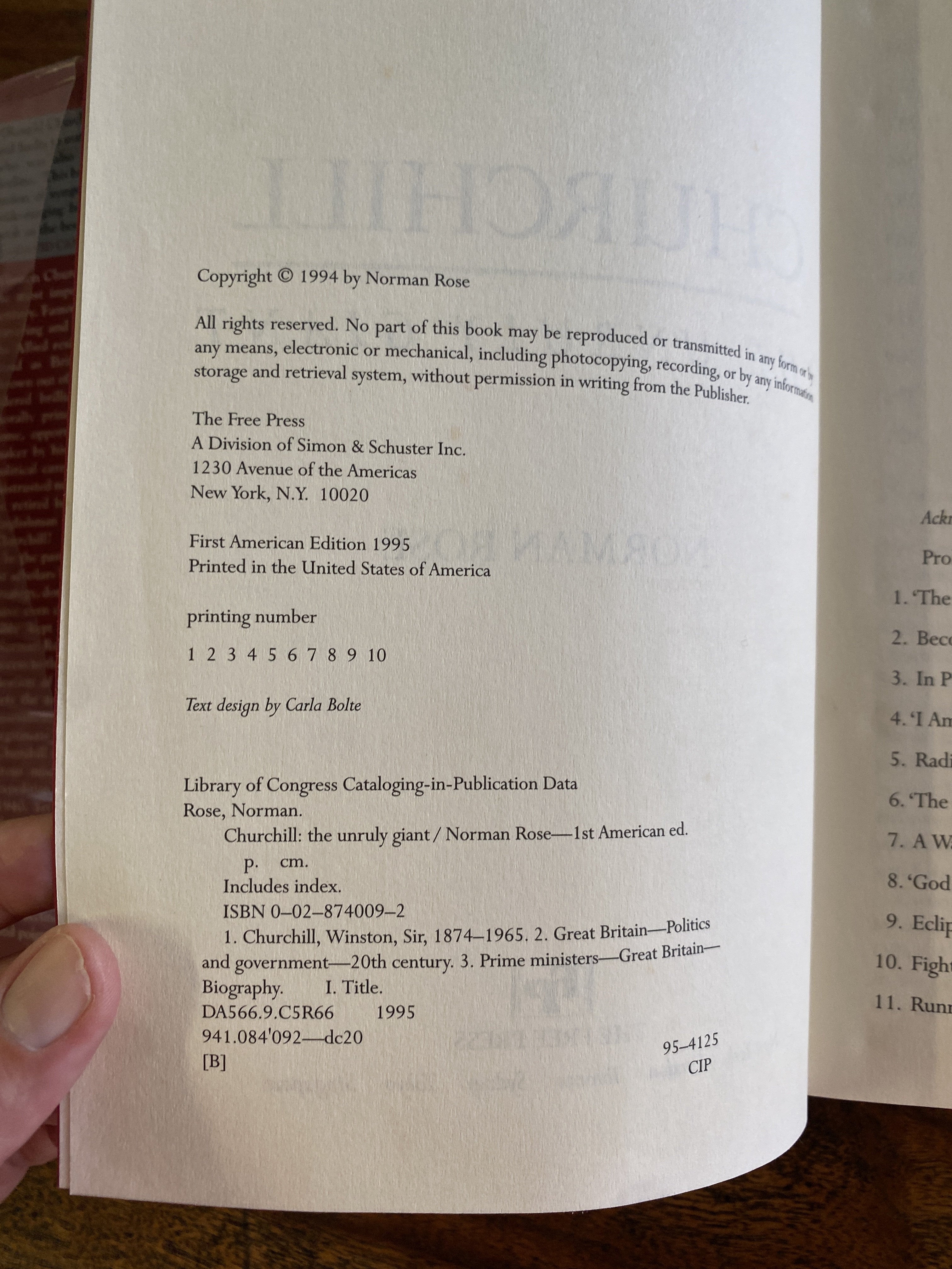 Churchill; The Unruly Giant - Rose, Norman