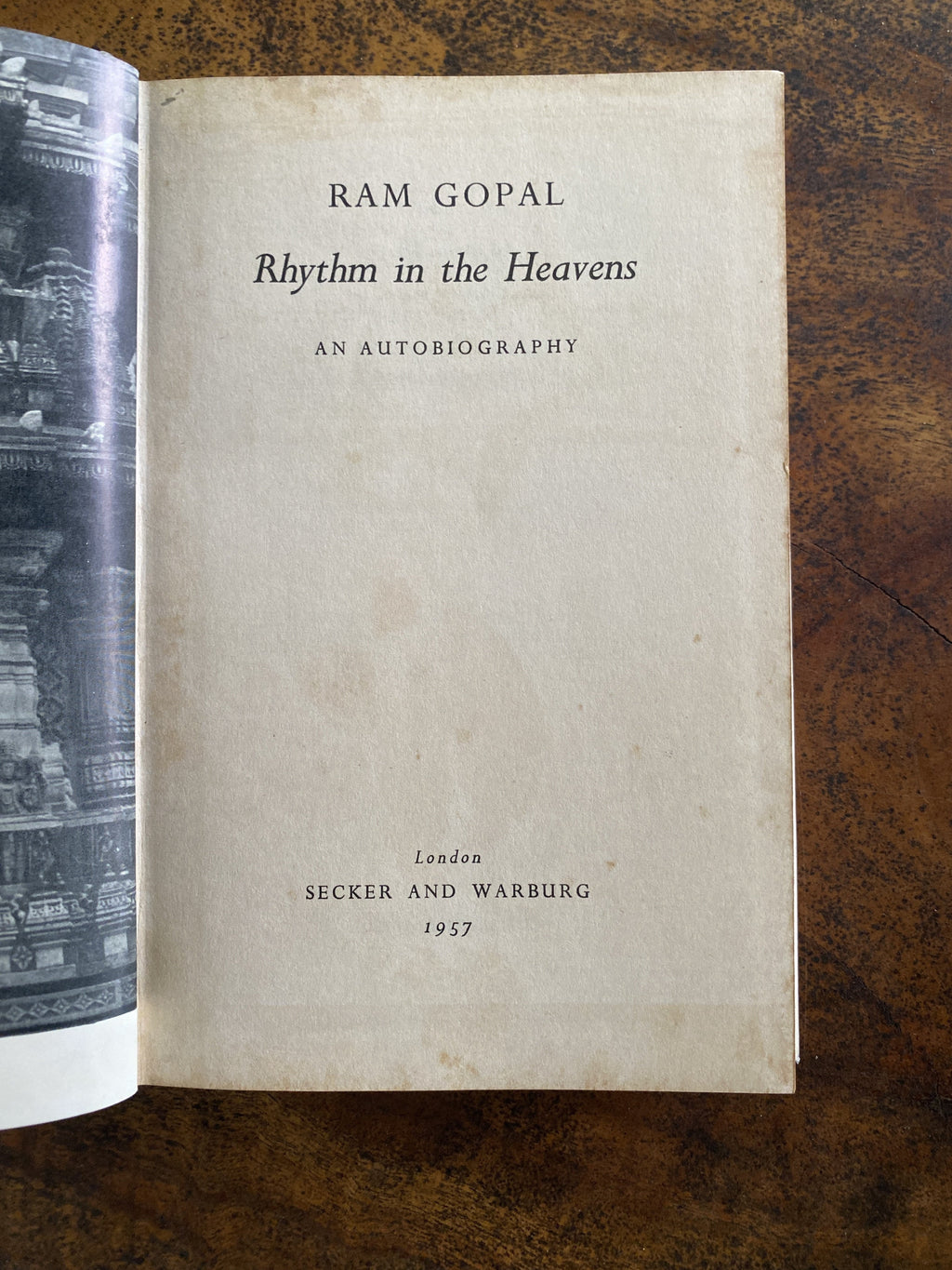 Rhythm In The Heavens: The Autobiography Of Ram Gopal - Gopal, Ram