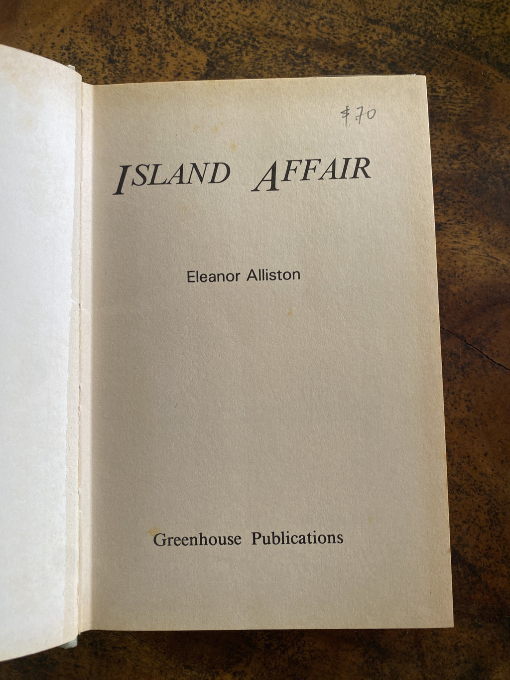 Island Affair - Alliston, Eleanor