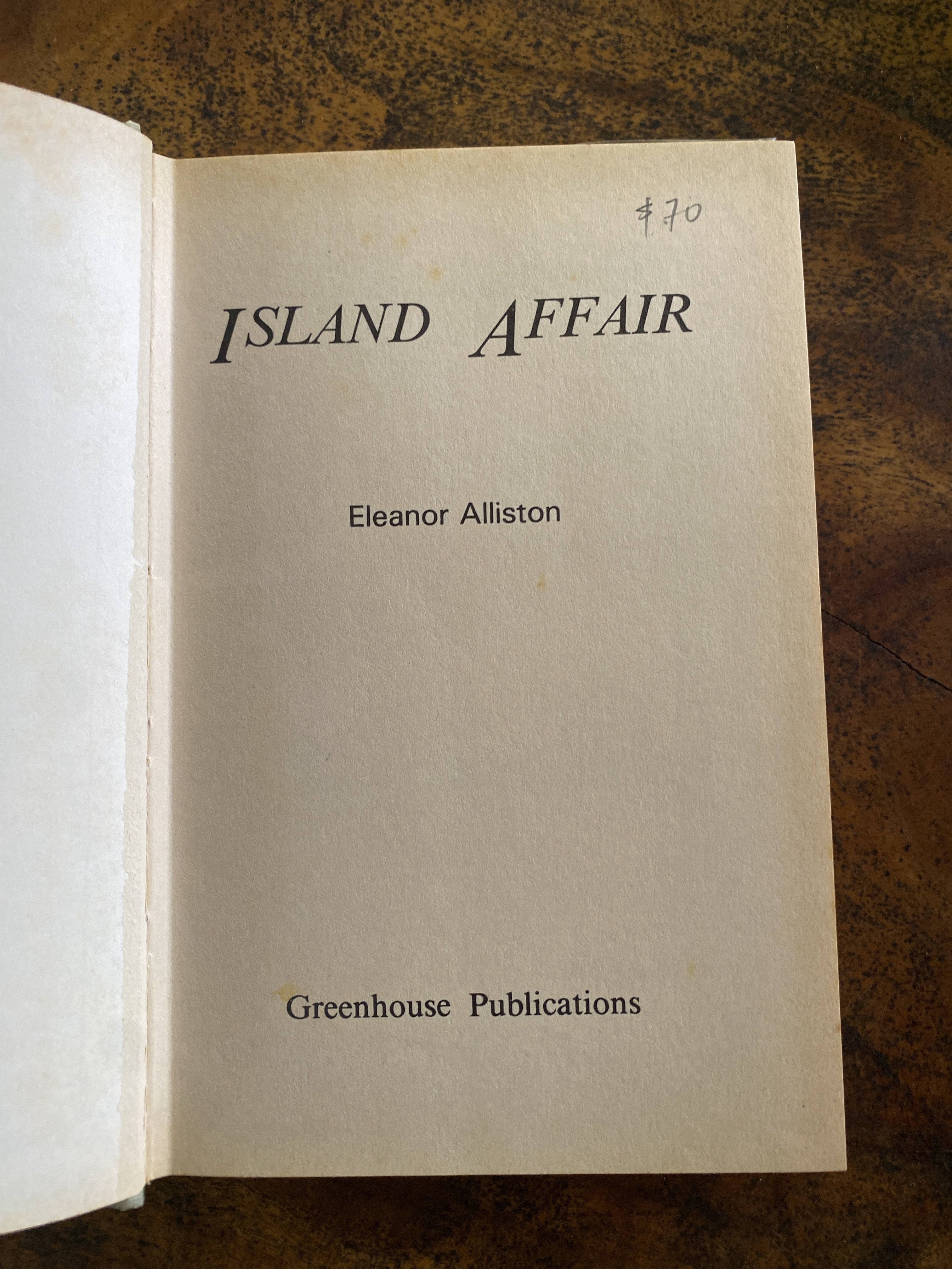 Island Affair - Alliston, Eleanor
