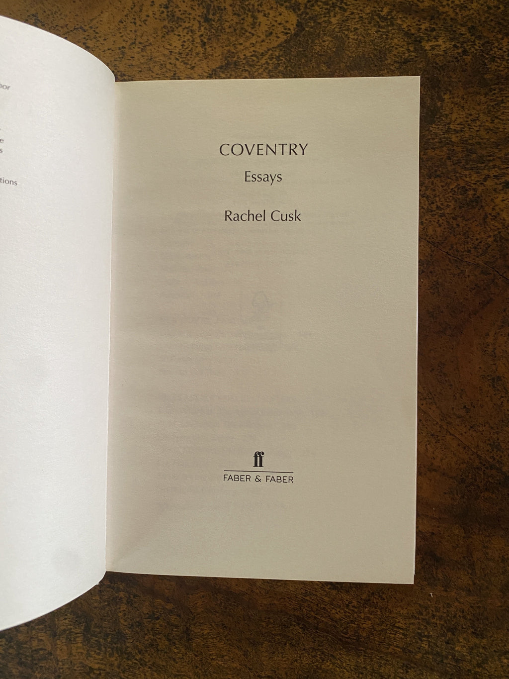 Coventry; Essays - Cusk, Rachel