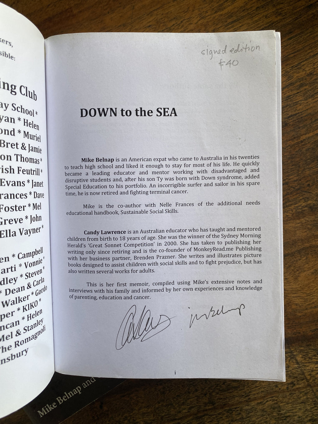Down To The Sea — Belnap, Mike & Lawrence, Candy