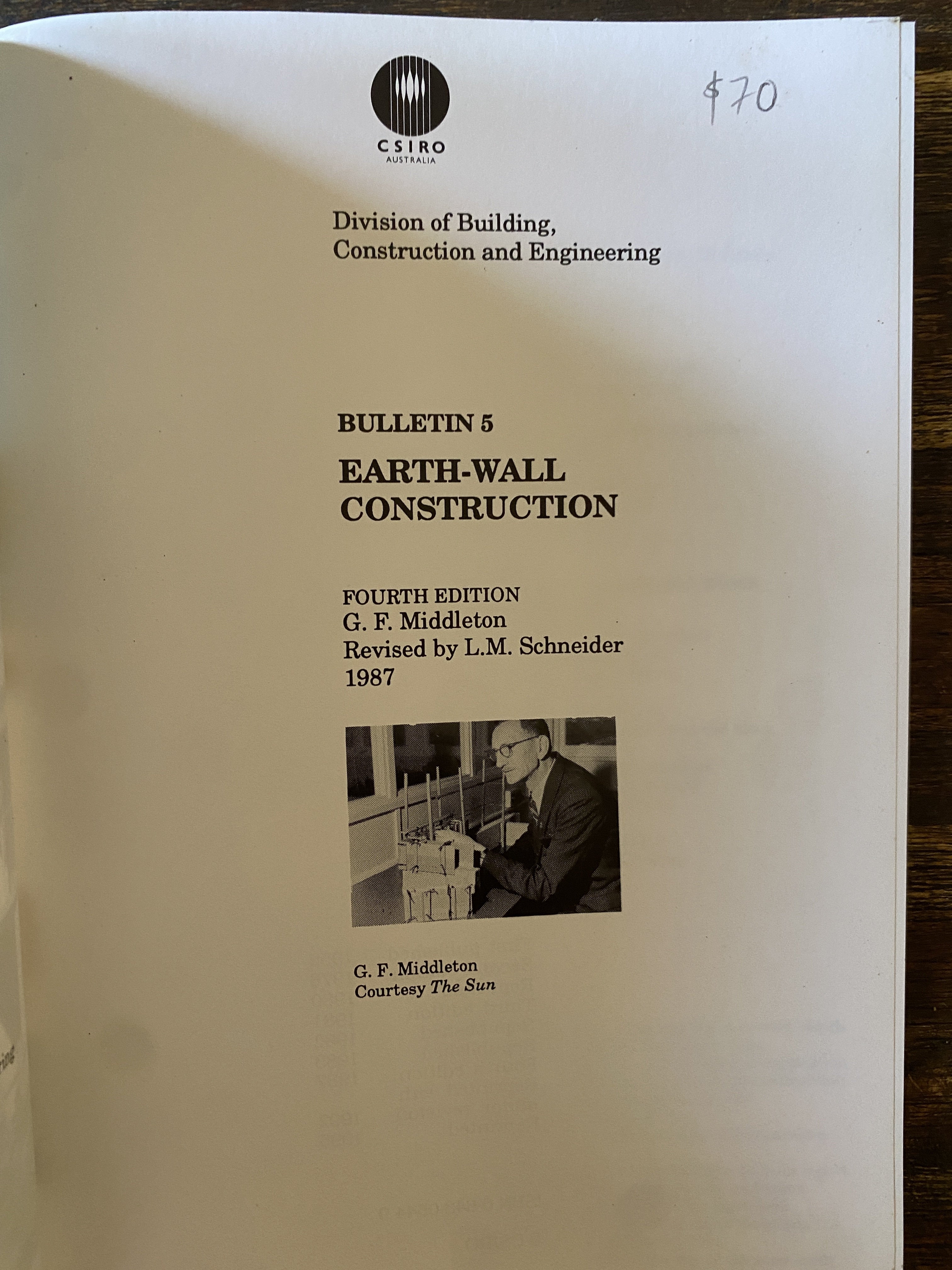 Earth Wall Construction - Middleton, G. F.