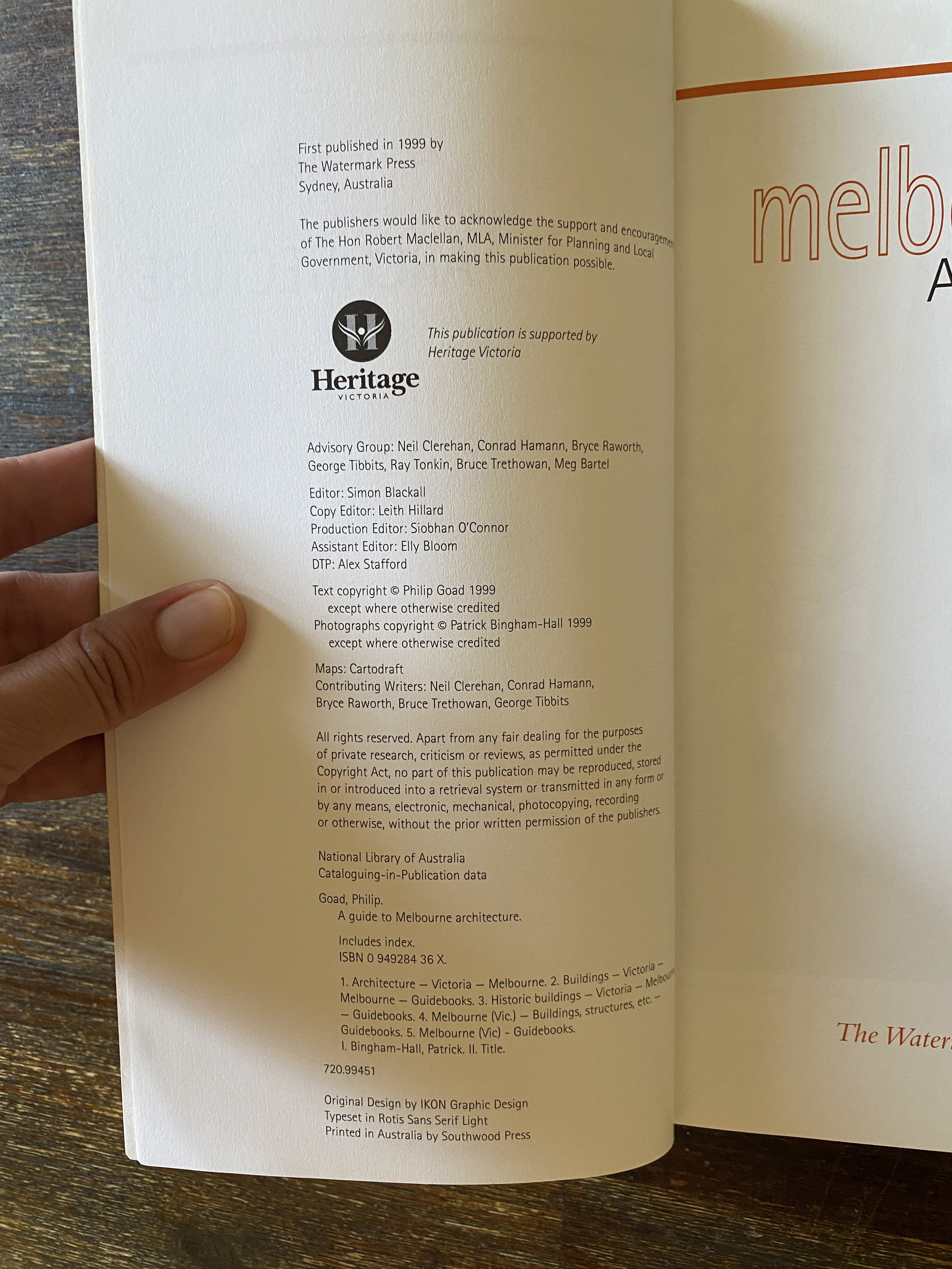 A Guide To Melbourne Architecture - Goad, Philip