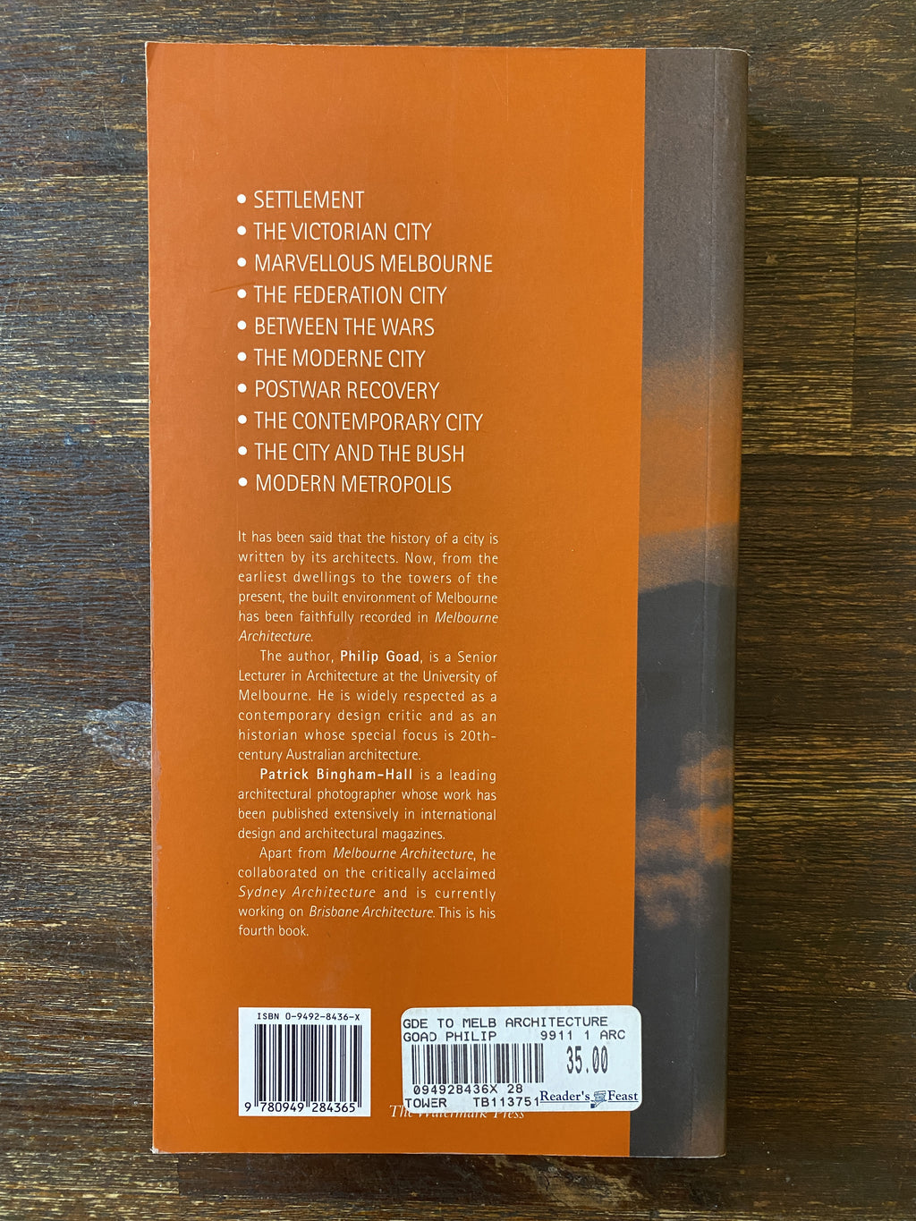 A Guide To Melbourne Architecture - Goad, Philip