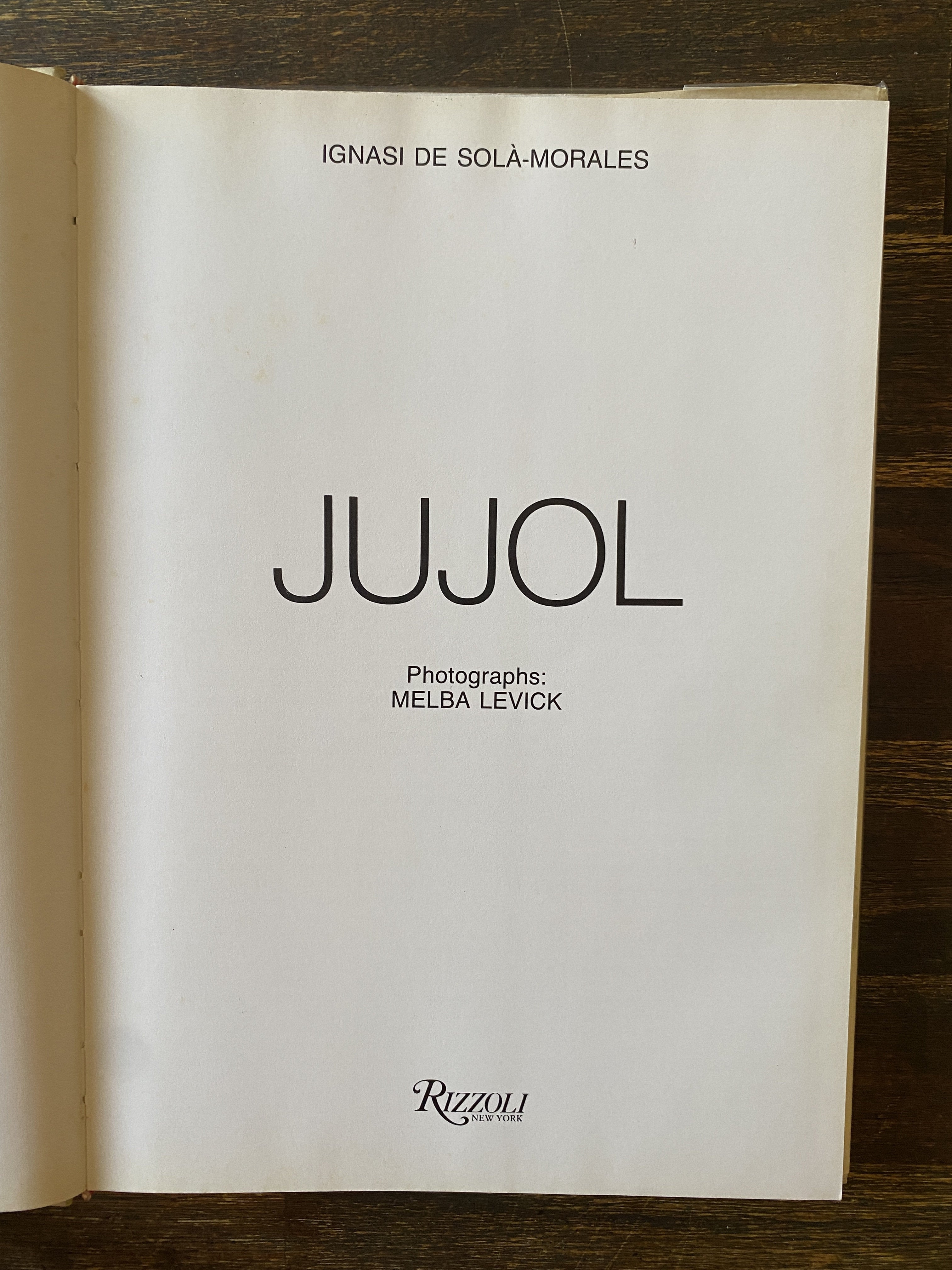Jujol - De Sola-Morales, Ignasi