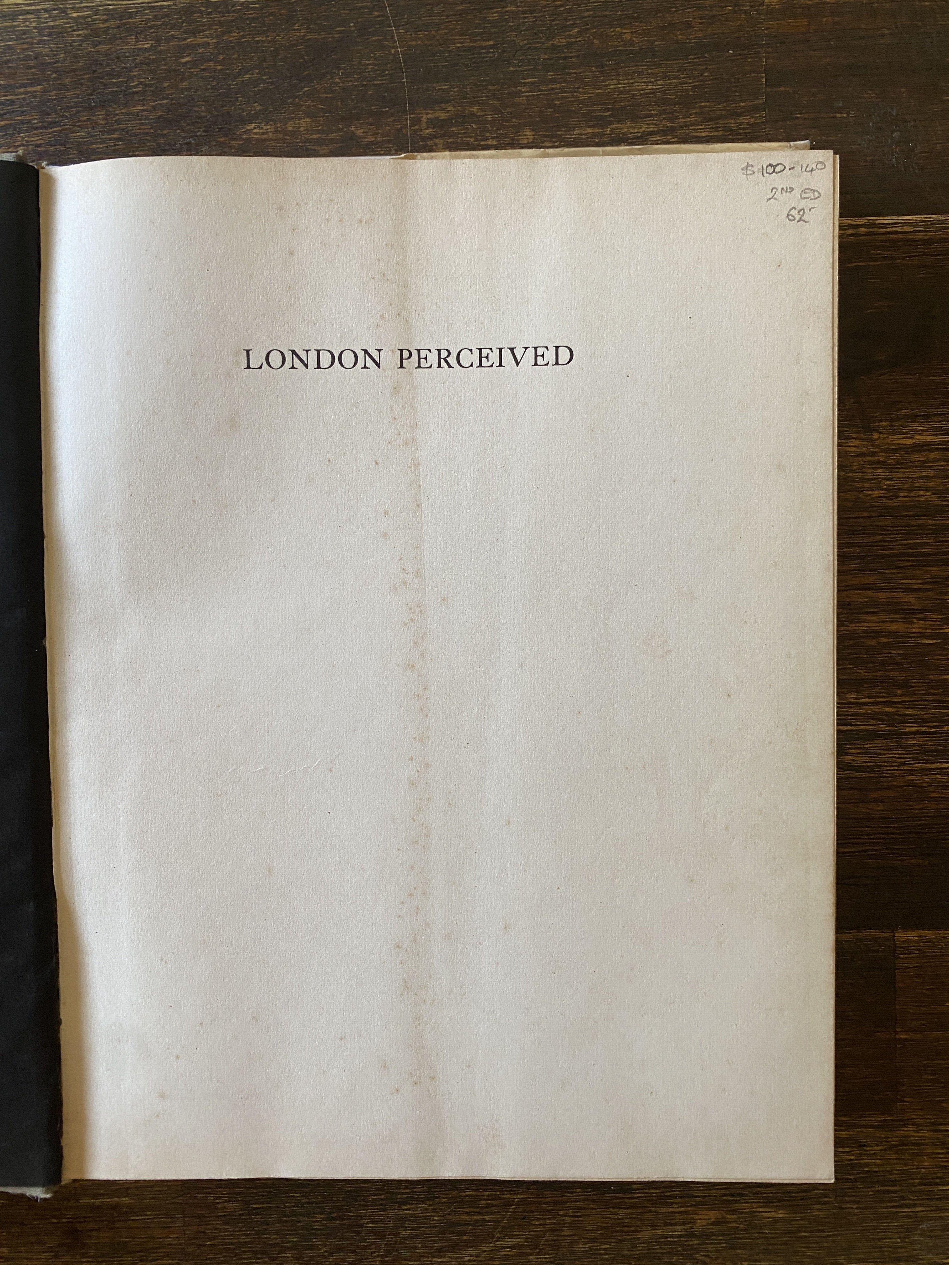 London Percieved - Pritchett, V. S. & Hofer, Evelyn