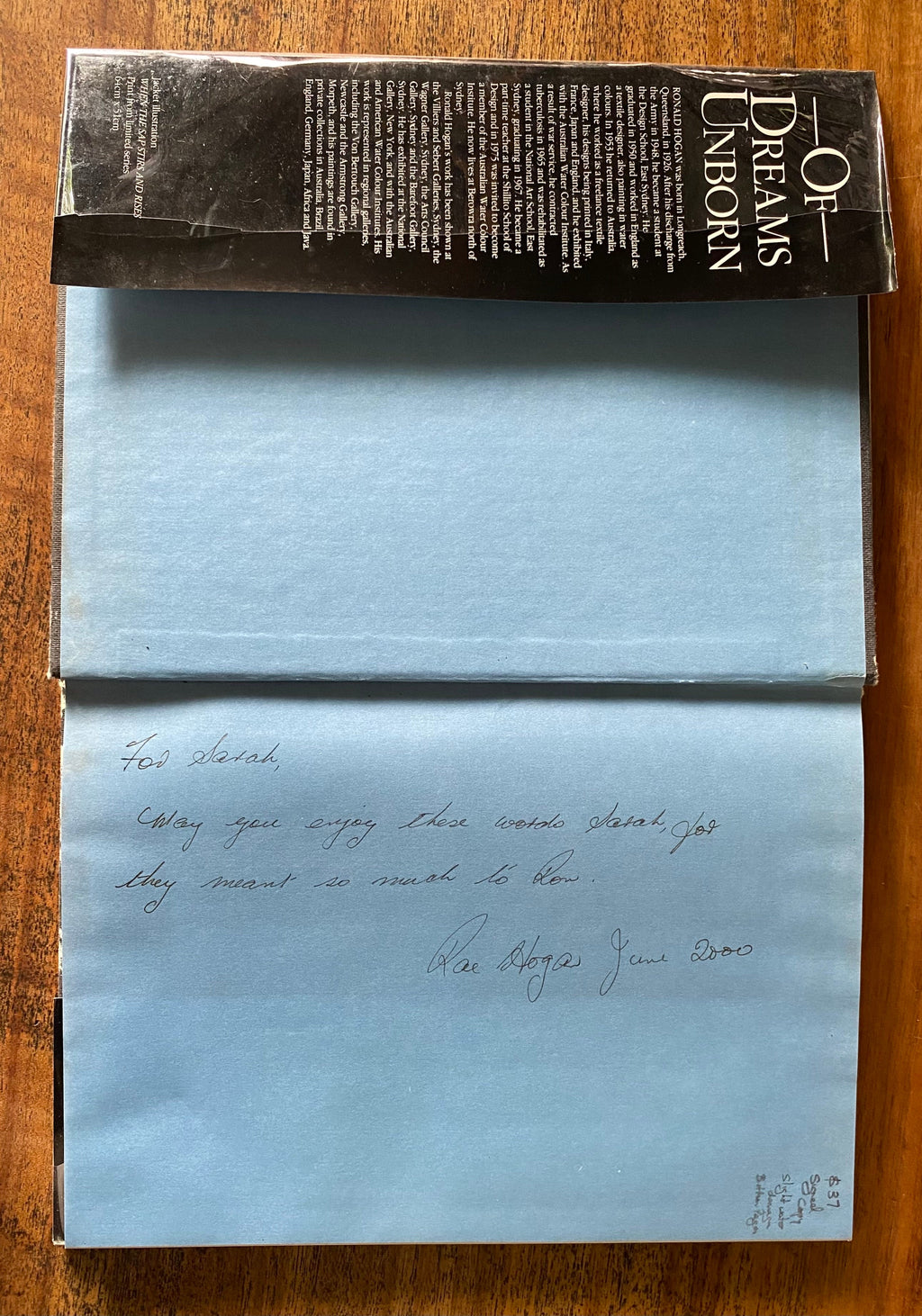 OF Dreams Unborn: A study of Ronald Hogan - Hogan, Rae