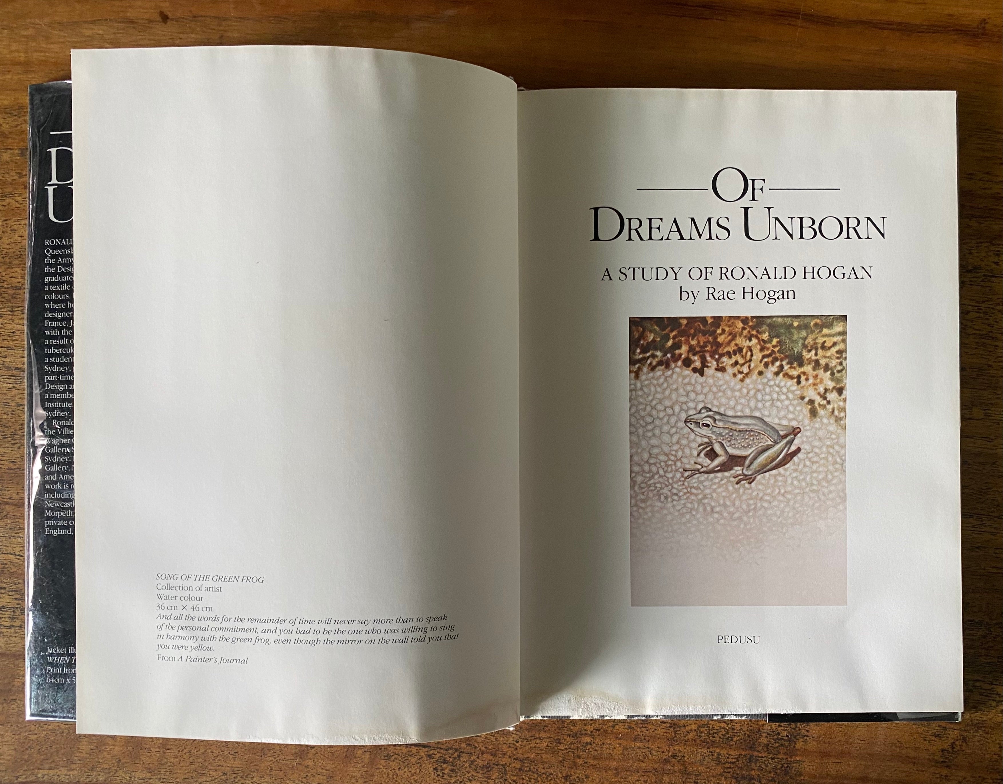 OF Dreams Unborn: A study of Ronald Hogan - Hogan, Rae