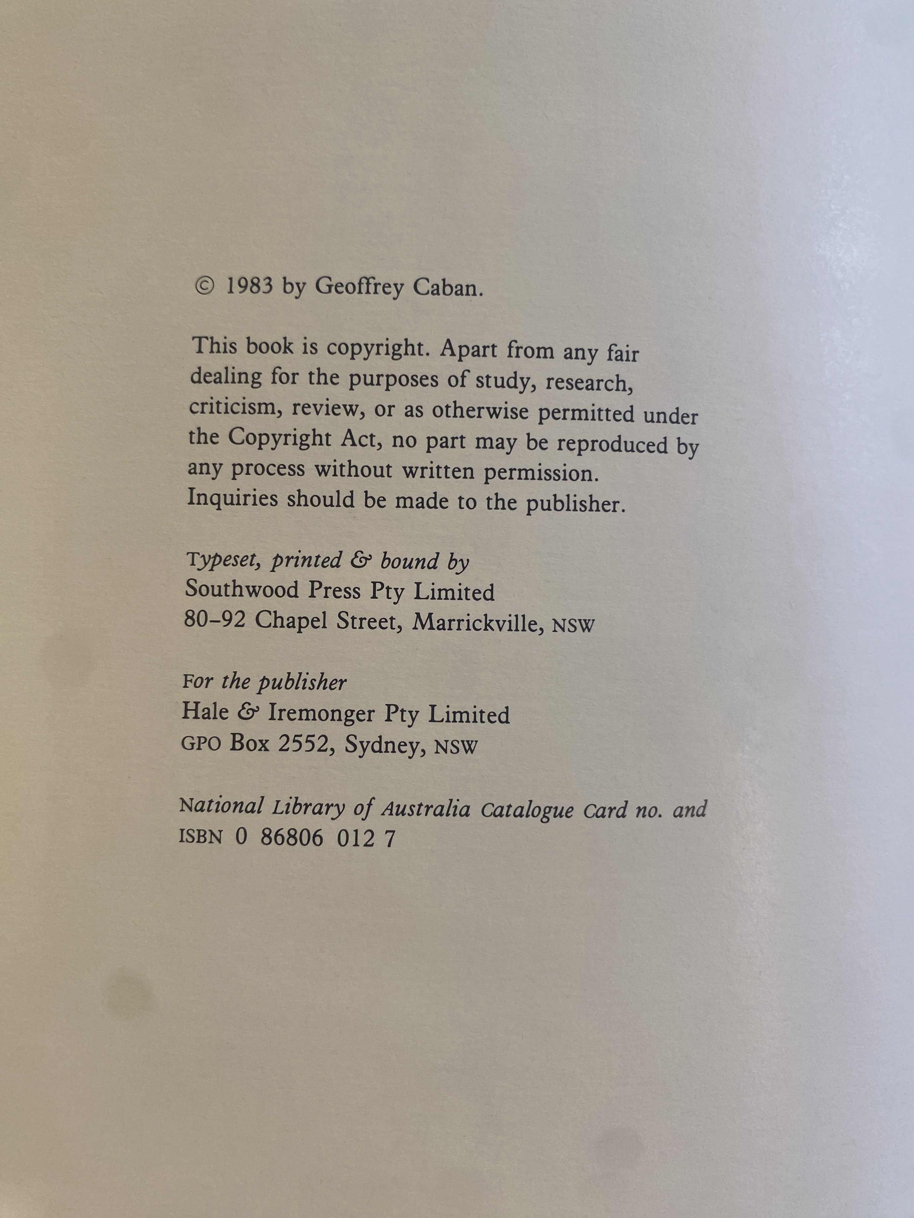 A Fine Line; a history of Australian commercial art - Caban, Geoffrey