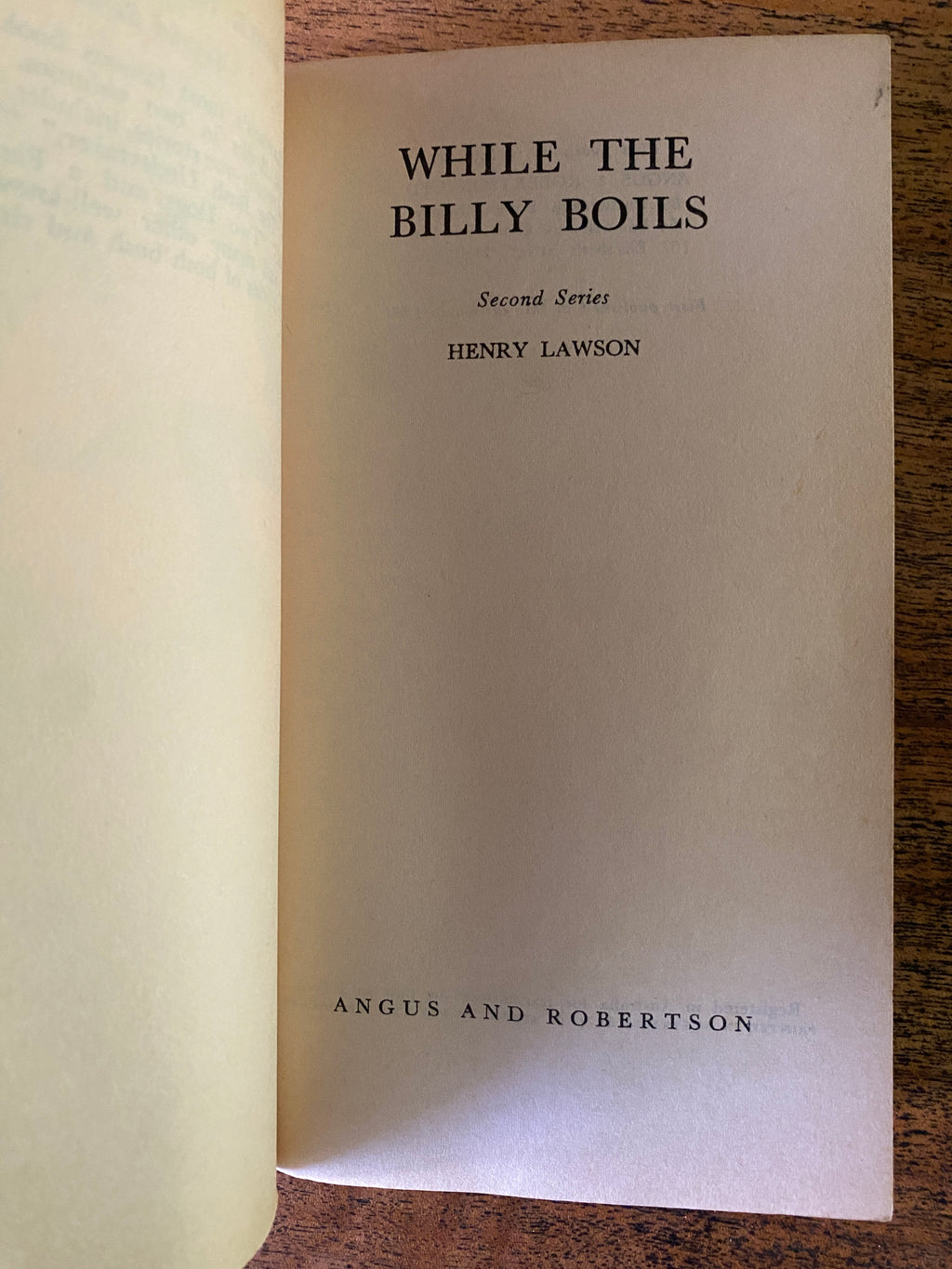 While the Bily Boils — Lawson, Henry