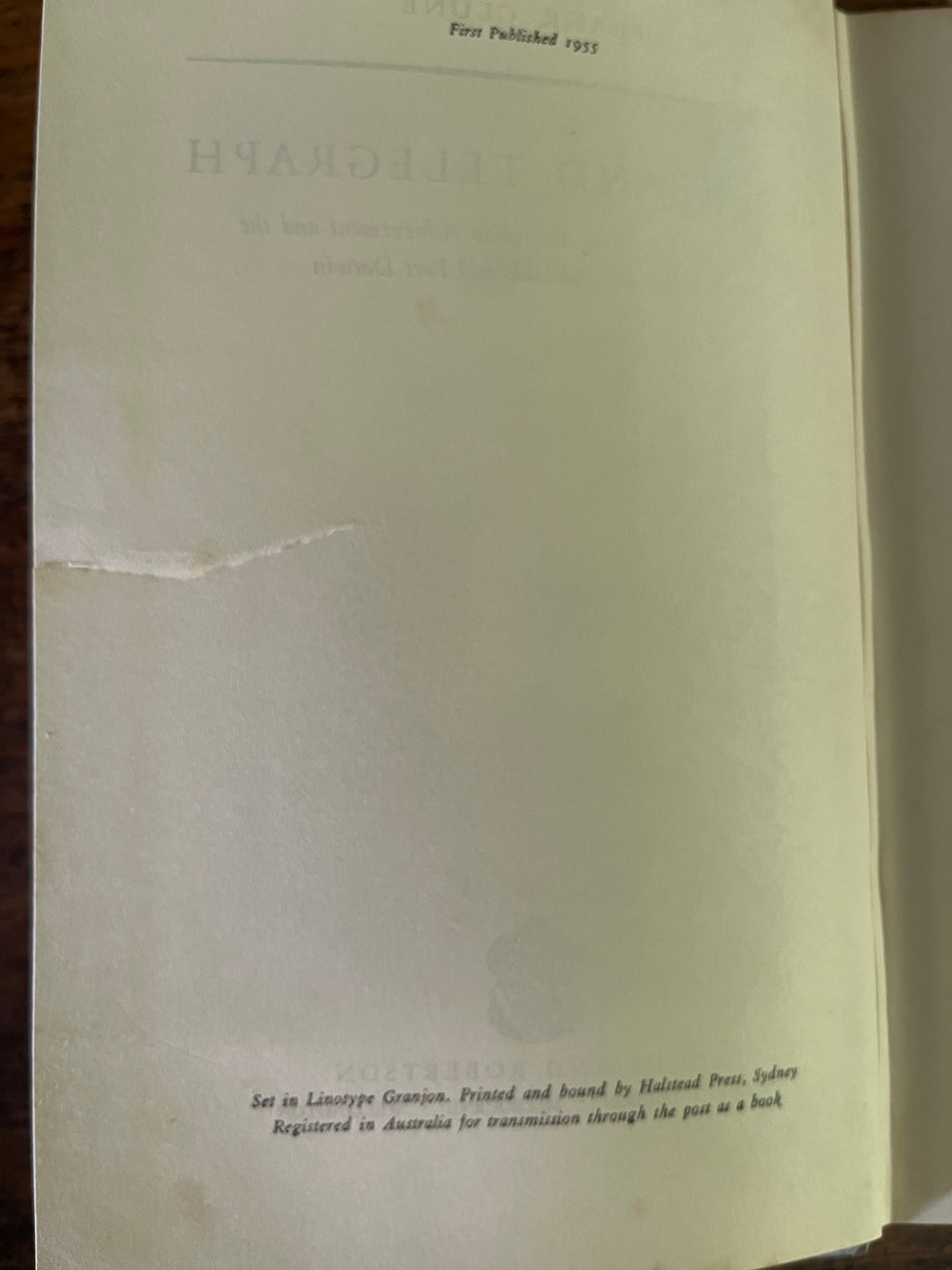 Overland Telegraph — Clune, Frank
