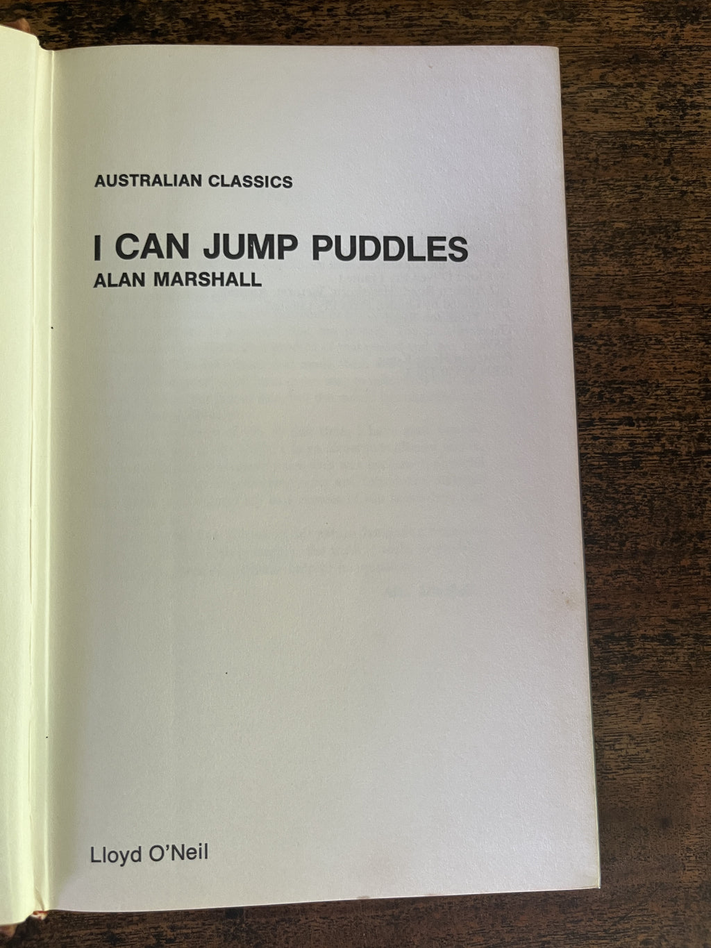 I Can Jump Puddles — Marshall, Alan