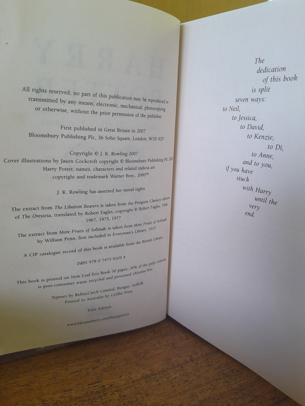 Harry Potter and The Deathly Hallows - J. K. Rowling