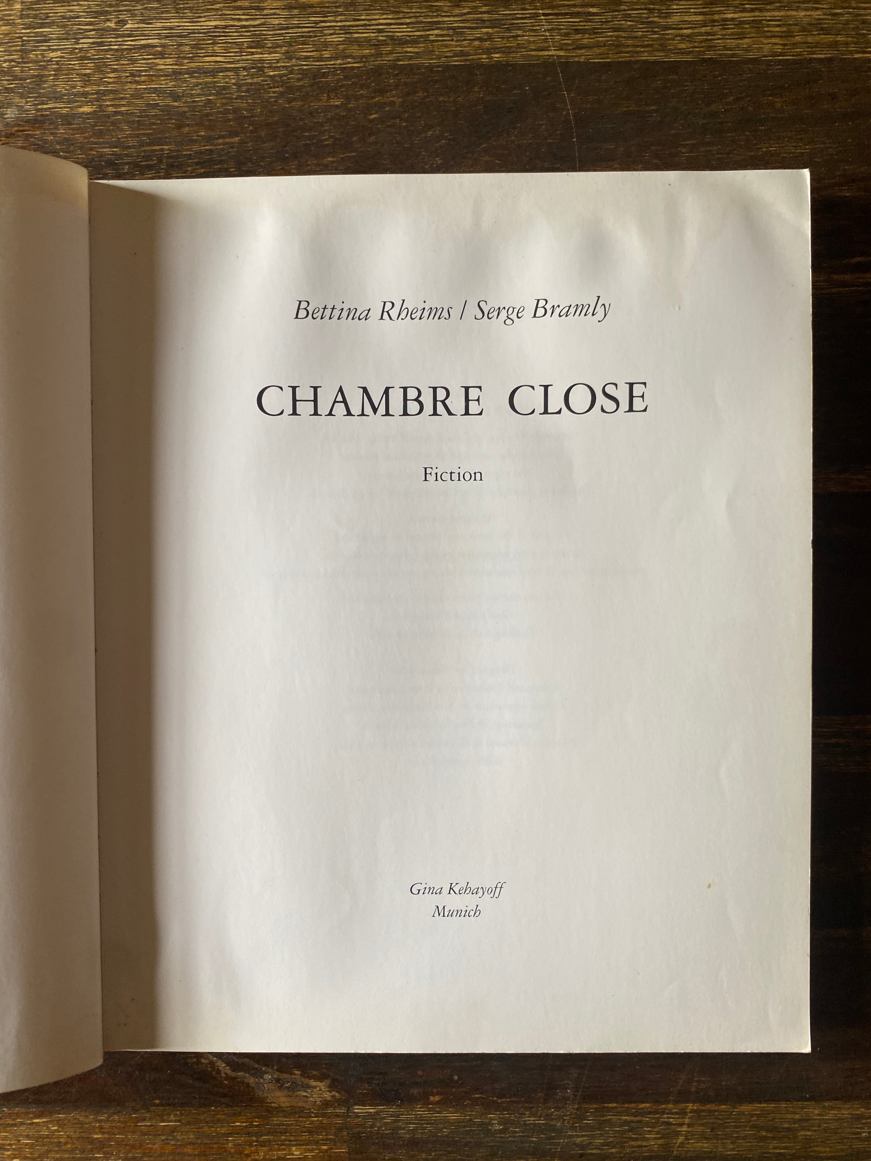 Chambre Close - Rheims, Bettina & Bramly, Serge