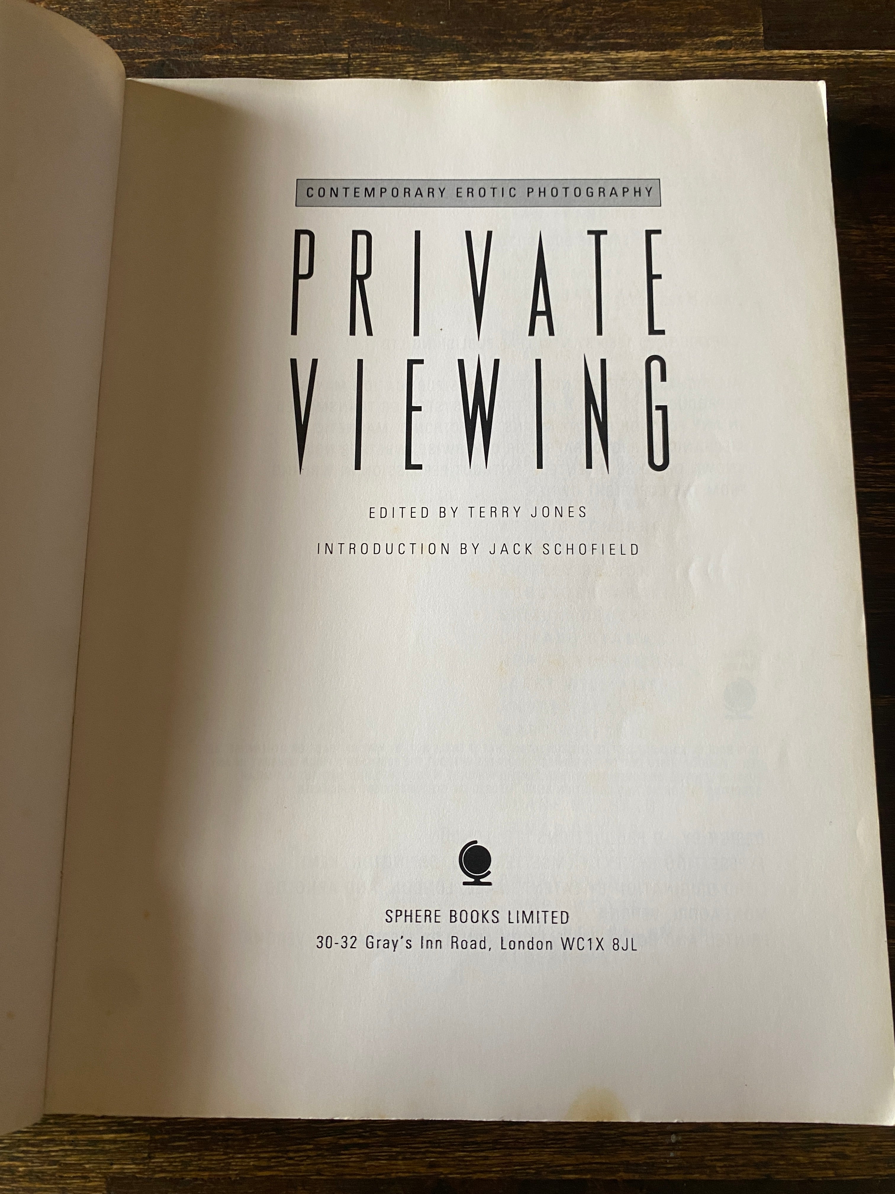 Private Viewing - Jones, Terry