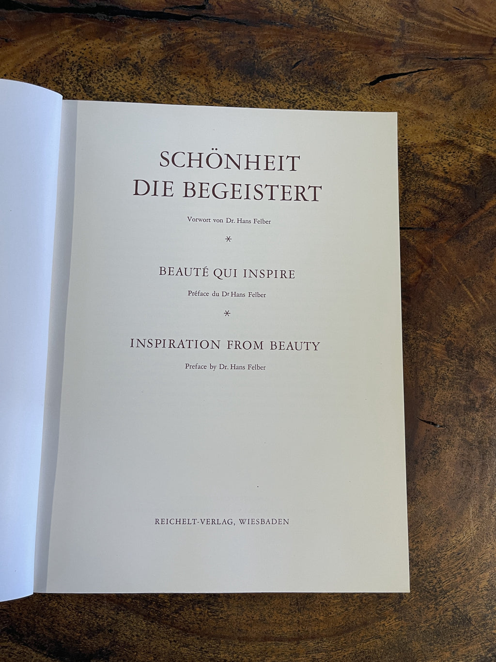 Schonheit die begeistert — Felber, Dr Hans