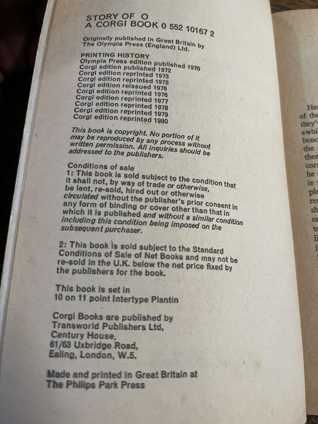 Story Of O — Reage, Pauline