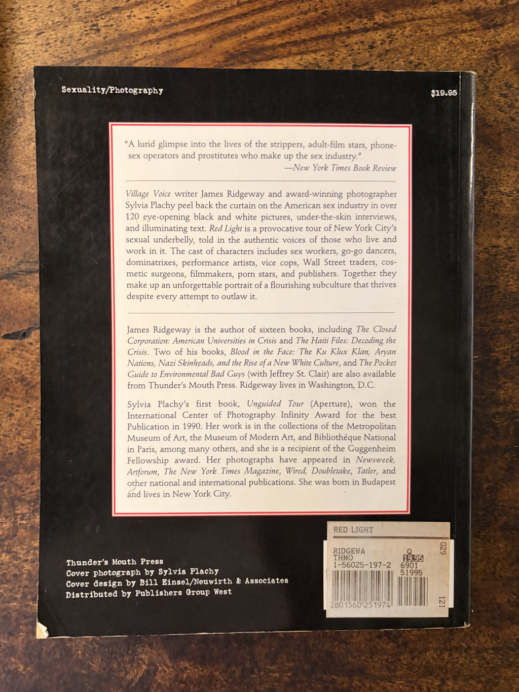 Red Light; Inside The Sex Industry — Plachy, Sylvia & Ridgeway, James