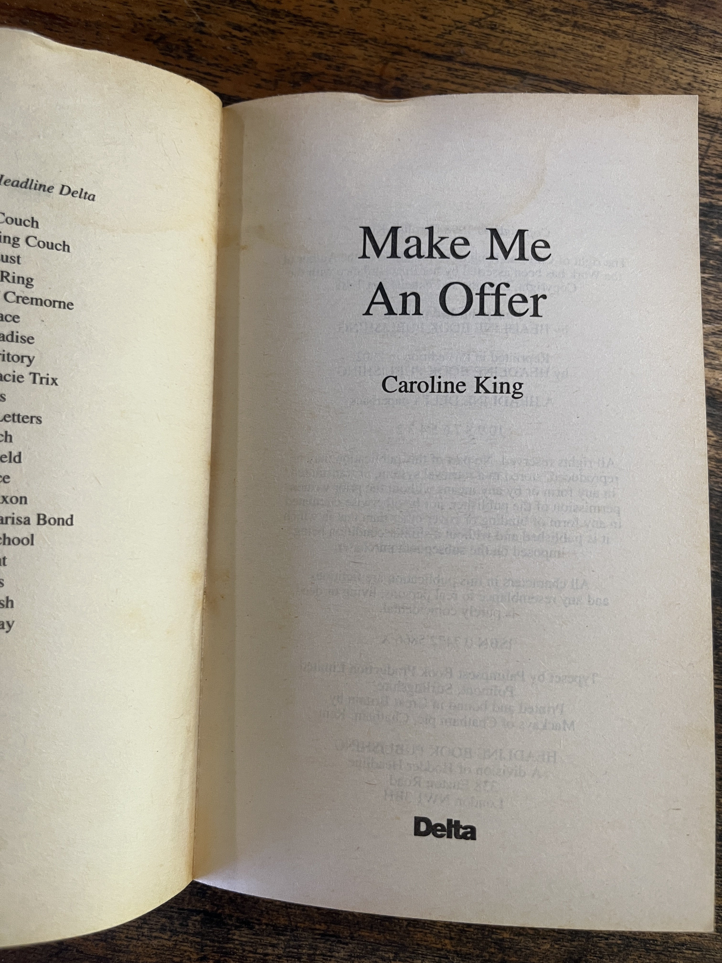 Make Me An Offer — Shaw, Isabelle (King, Caroline)