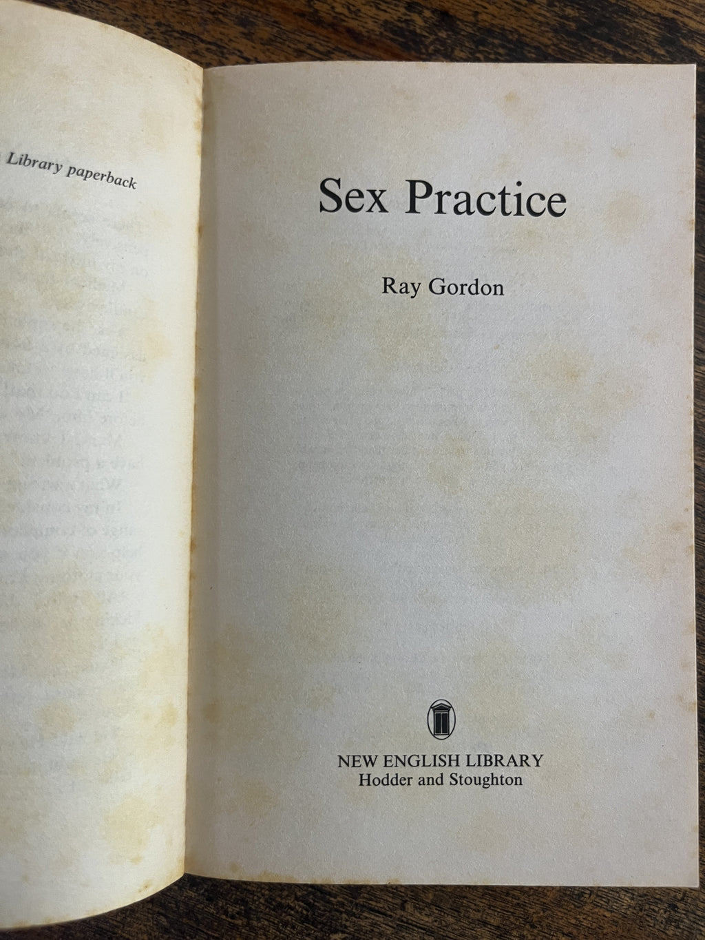 Sex Practice — Gordon, Ray