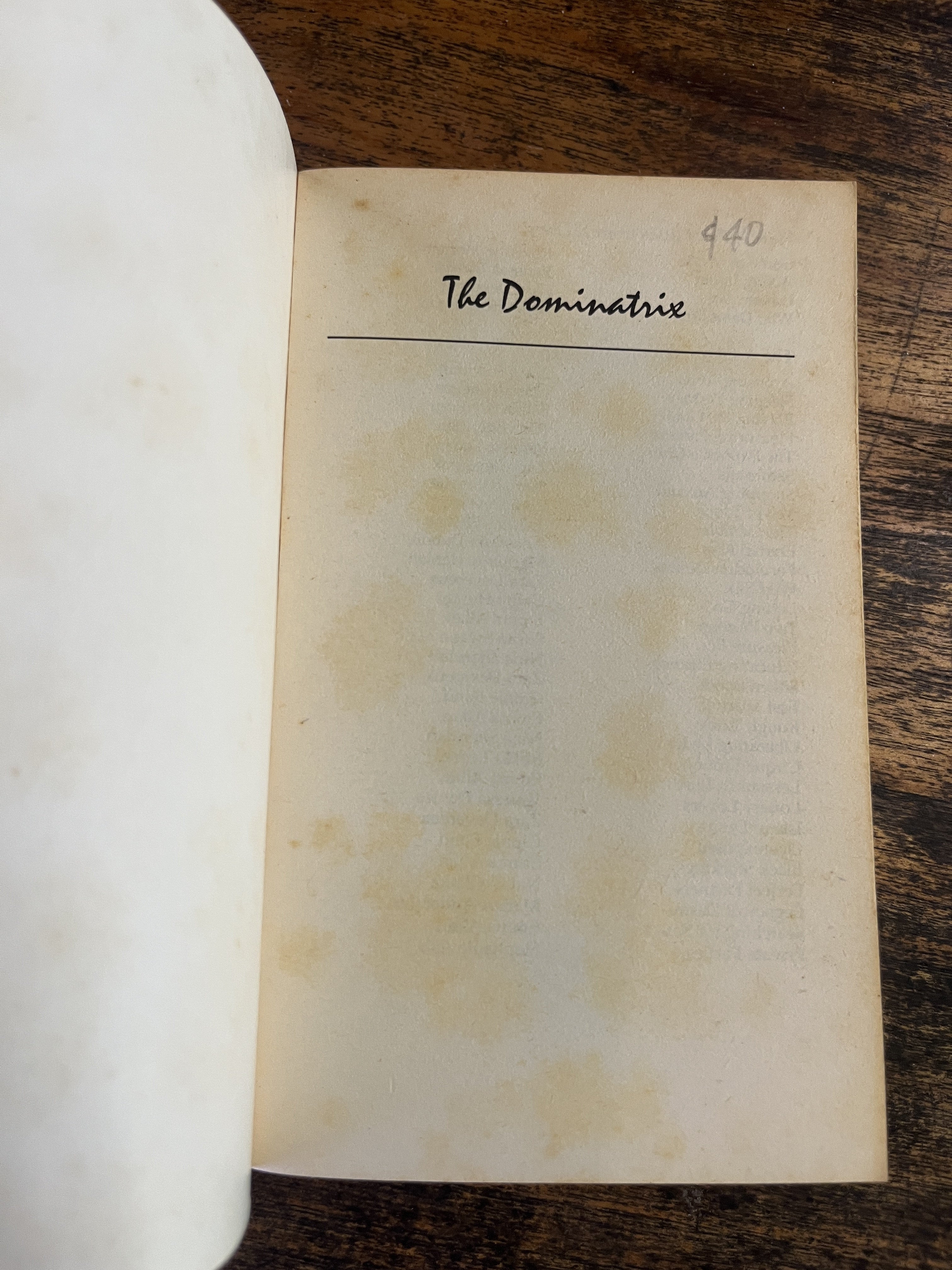 The Dominatrix — Emma Allan