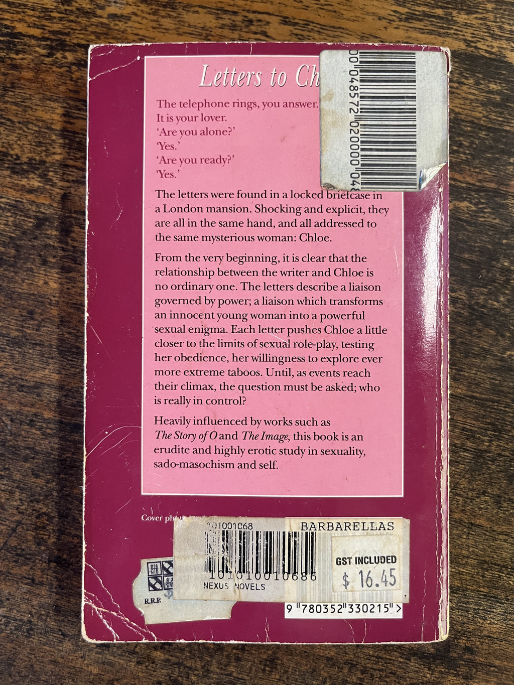 Letters to Chloe — Stefan Gerrard