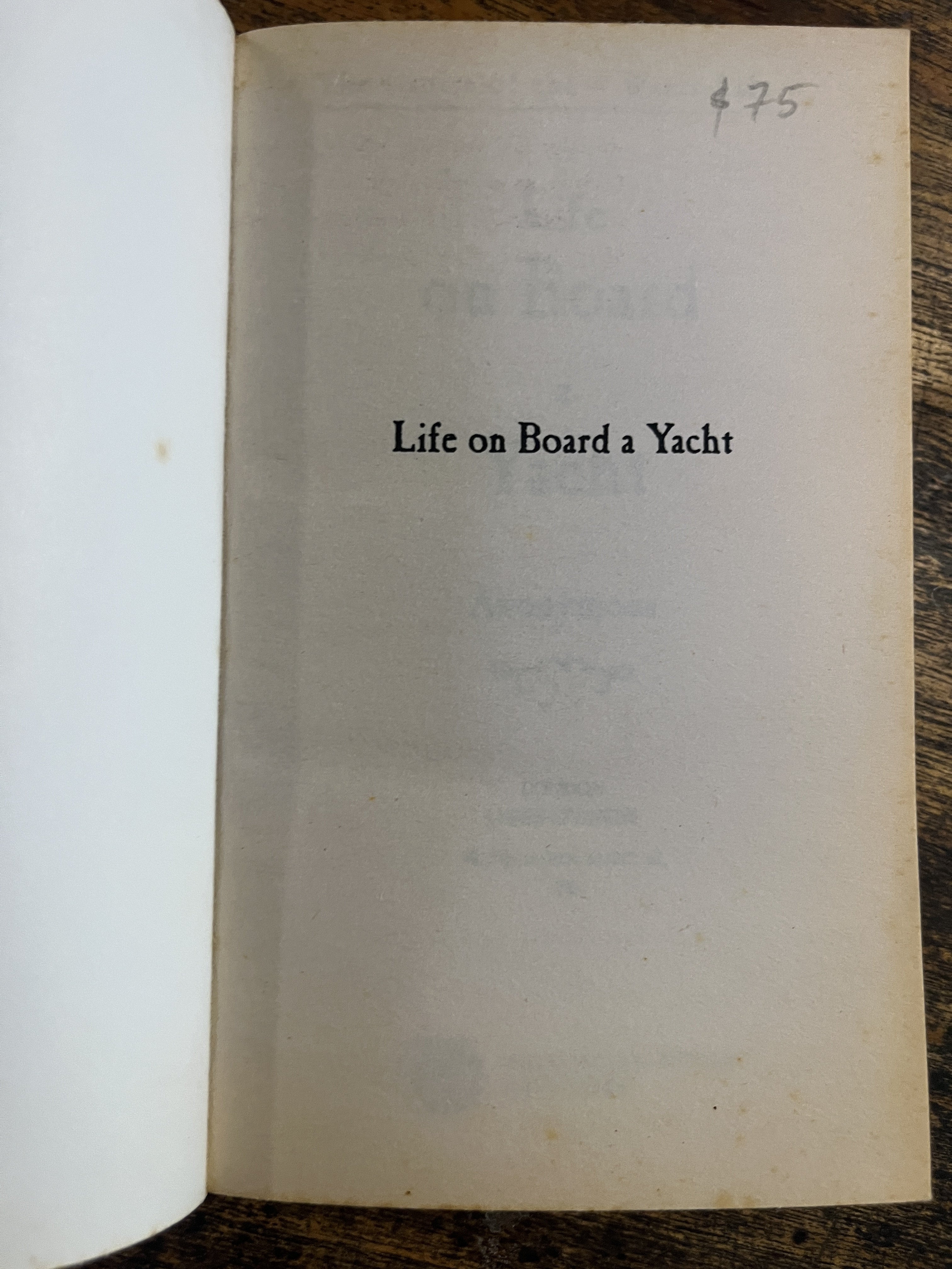 Life on Board a Yacht — Anonymous