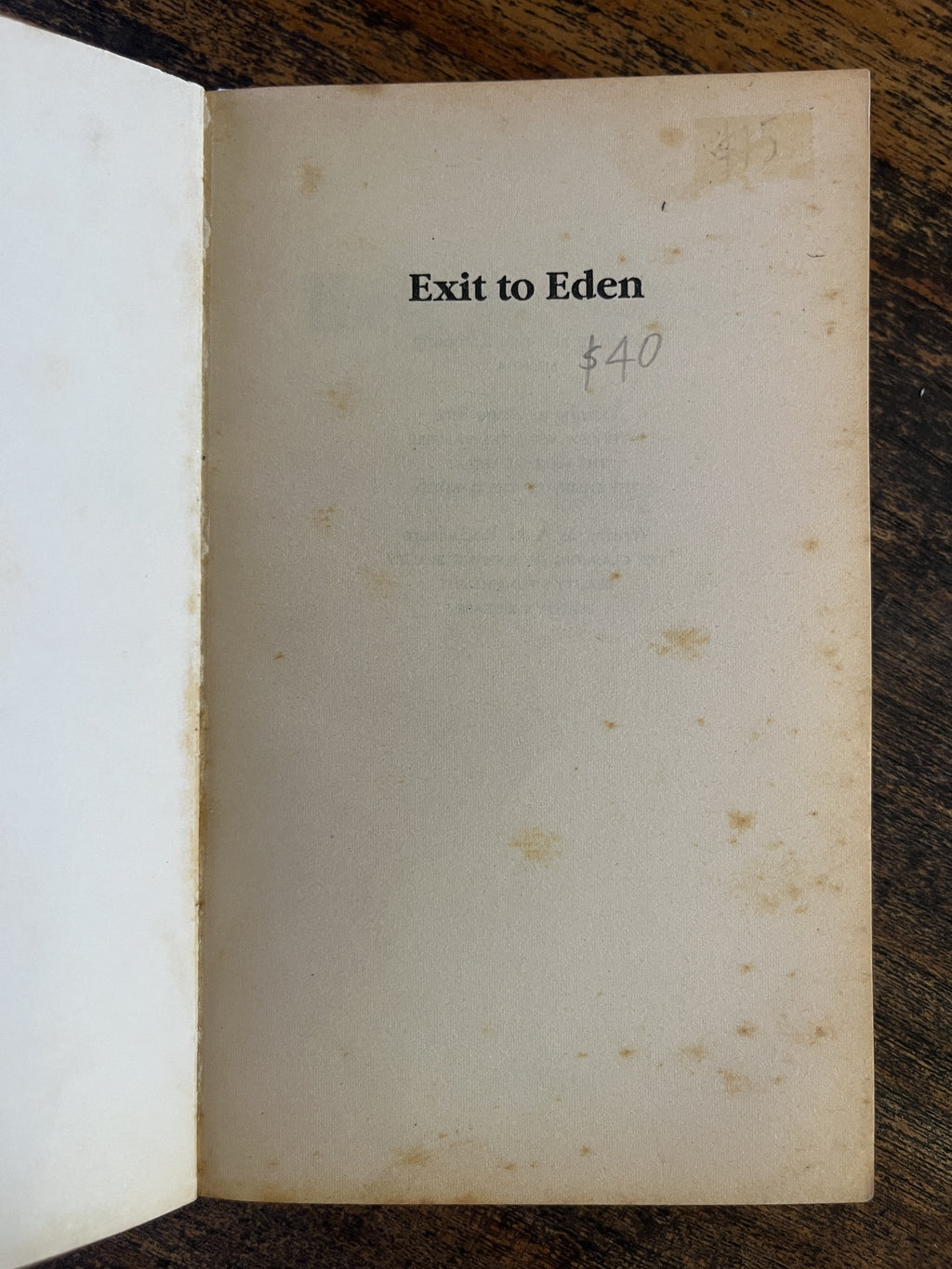 Exit to Eden — Anne Rice (Rampling)