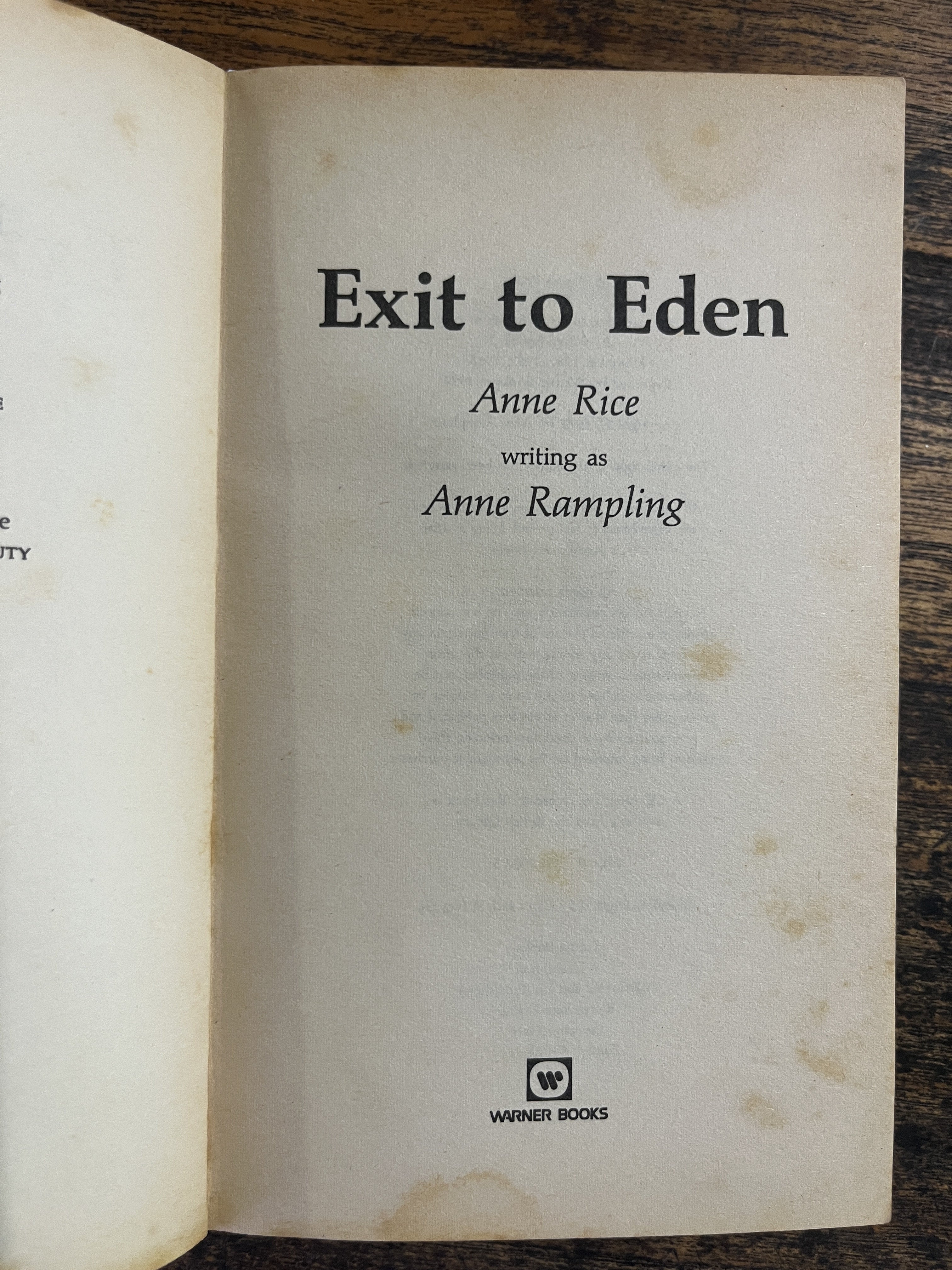 Exit to Eden — Anne Rice (Rampling)