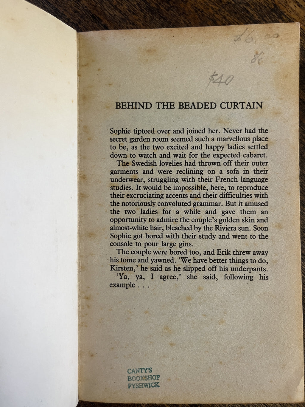 Behind the Beaded Curtain — Georgette de la Tour