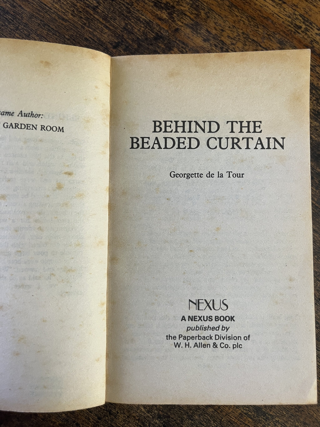 Behind the Beaded Curtain — Georgette de la Tour
