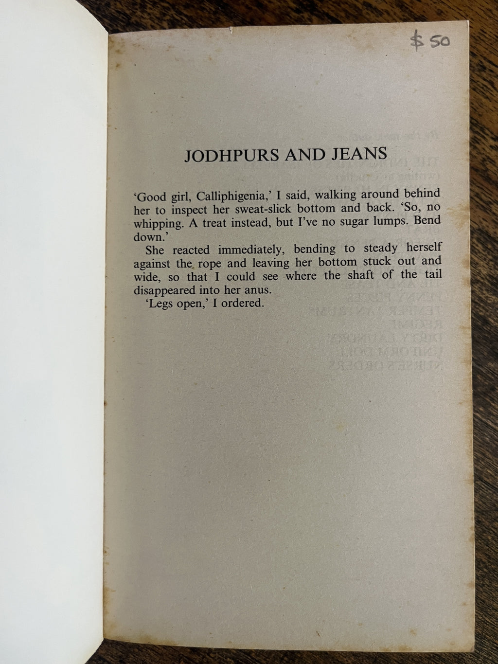Jodhpurs and Jeans — Penny Birch