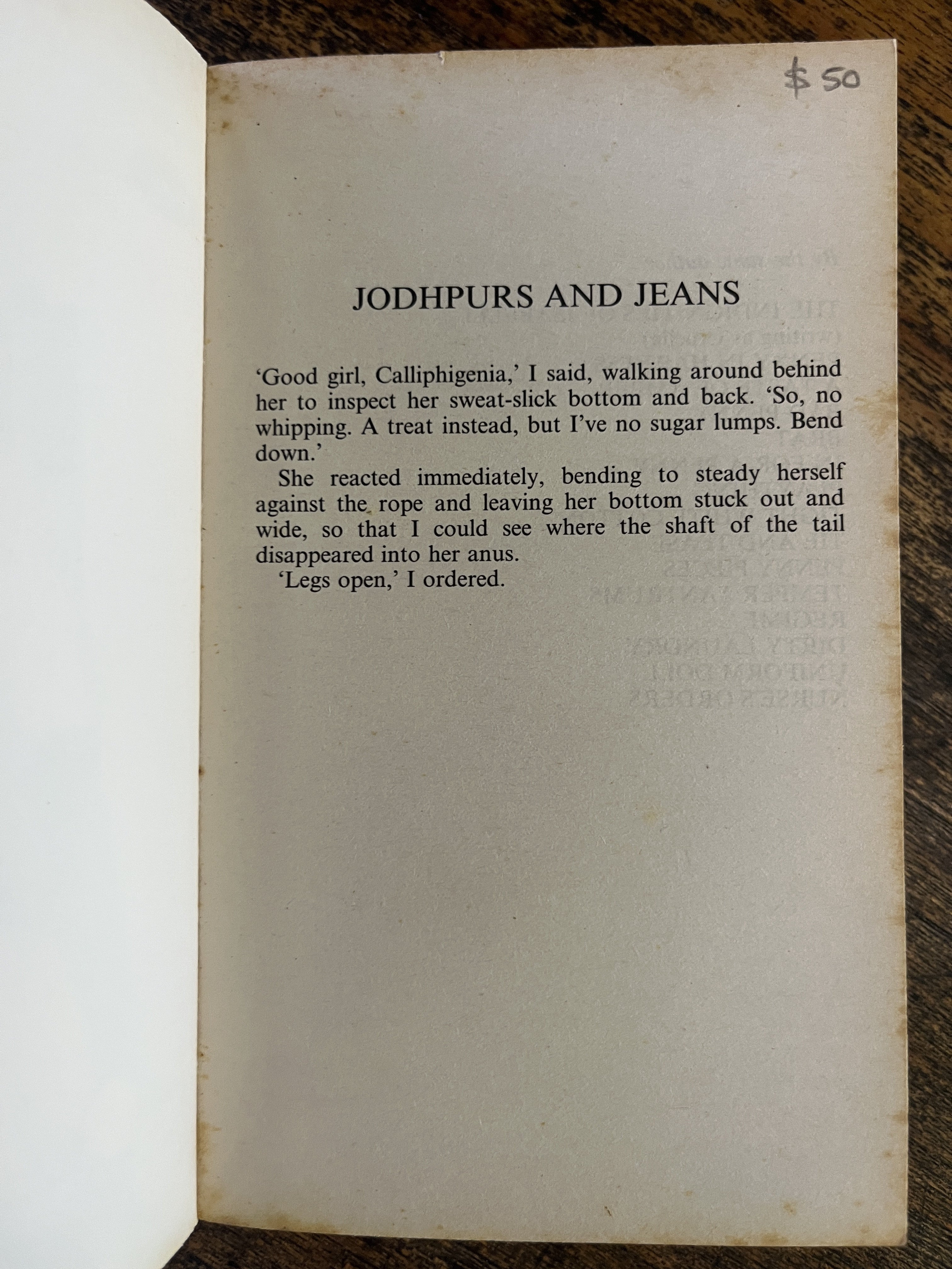Jodhpurs and Jeans — Penny Birch