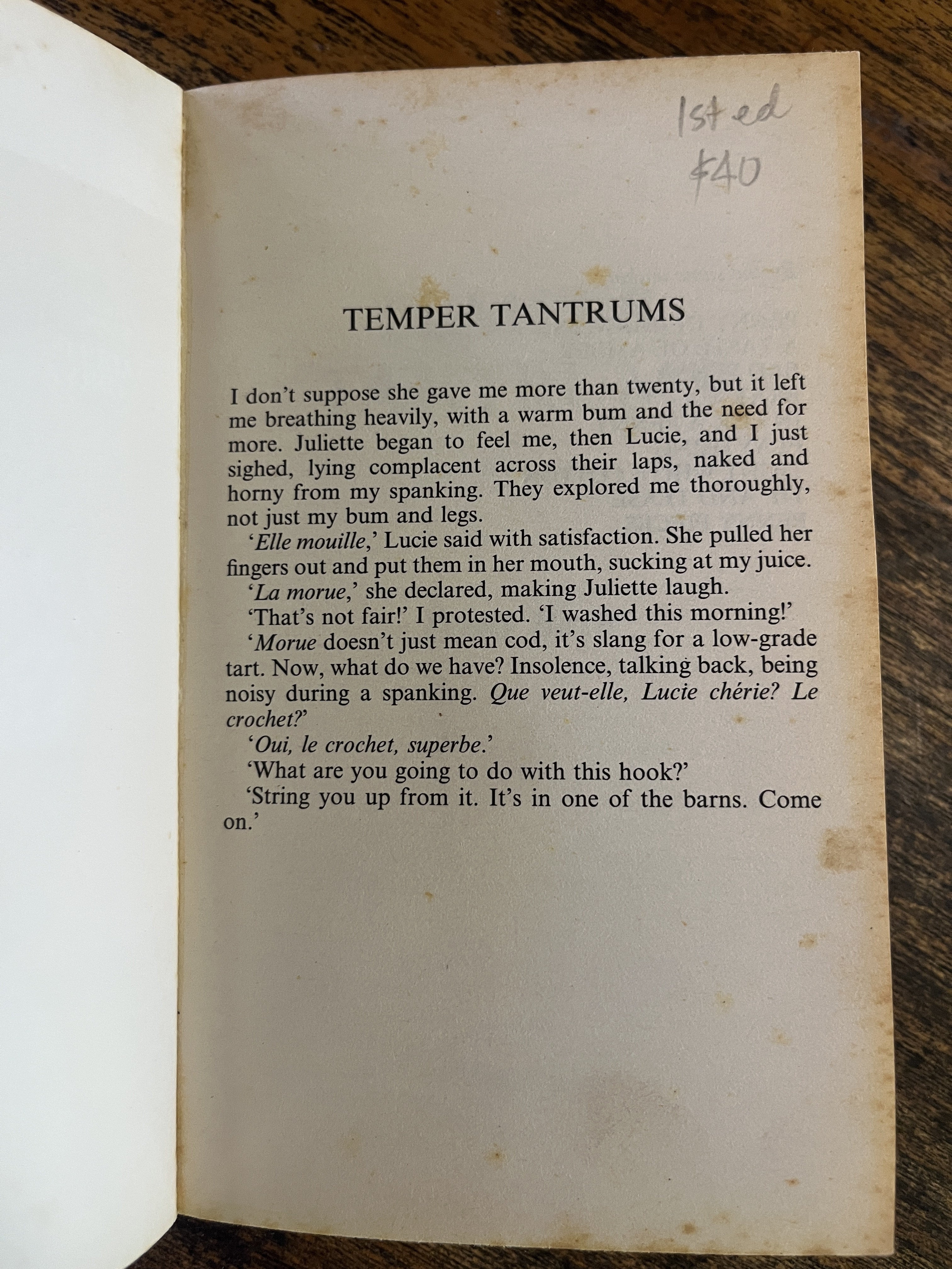 Temper Tantrums — Penny Birch