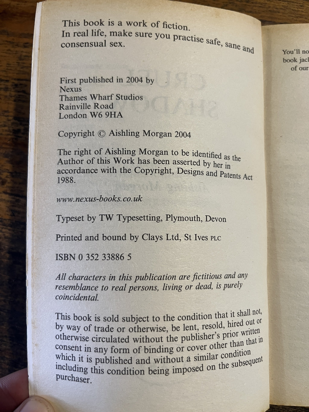 Cruel Shadow — Aishling Morgan