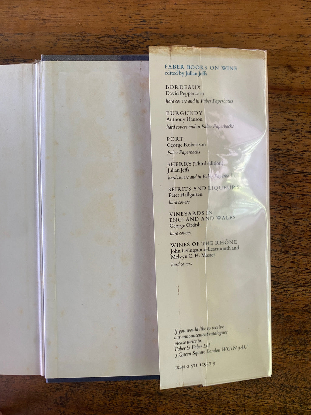 The Wines Of Spain - Read, Jan